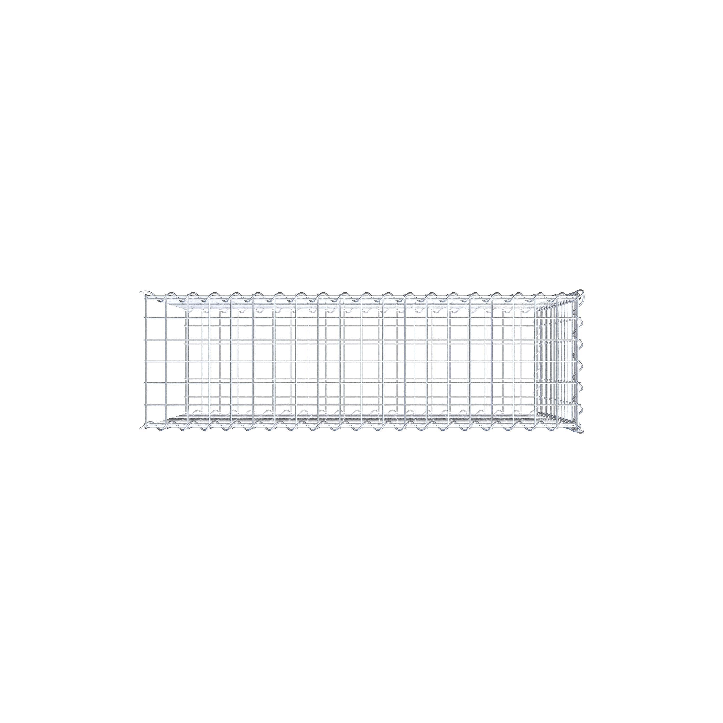 Gabion sur toile type 2 100 cm x 70 cm x 30 cm (L x H x P), maille 5 cm x 5 cm, spirale