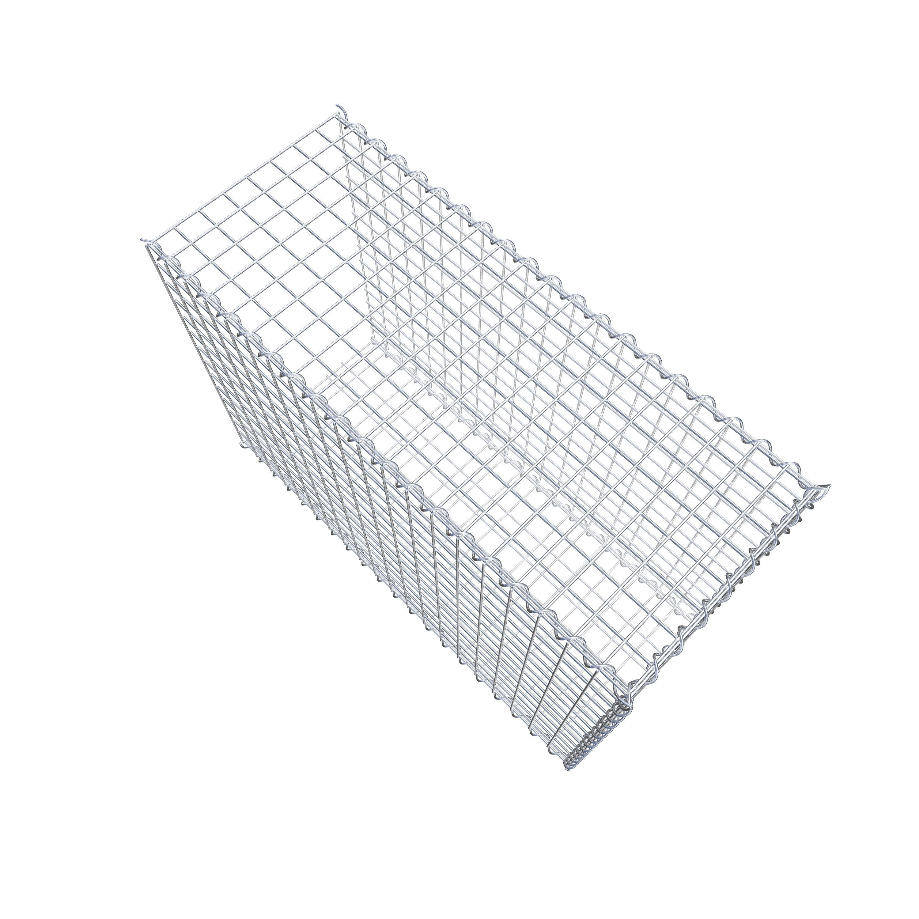 Gabion sur toile type 2 100 cm x 70 cm x 40 cm (L x H x P), maille 5 cm x 5 cm, spirale