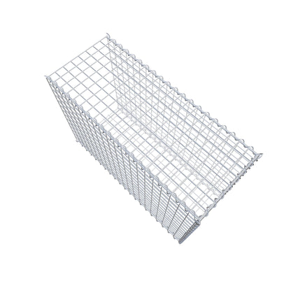 Opvokset gabion type 2 100 cm x 70 cm x 40 cm (L x H x D), maskestørrelse 5 cm x 5 cm, spiral