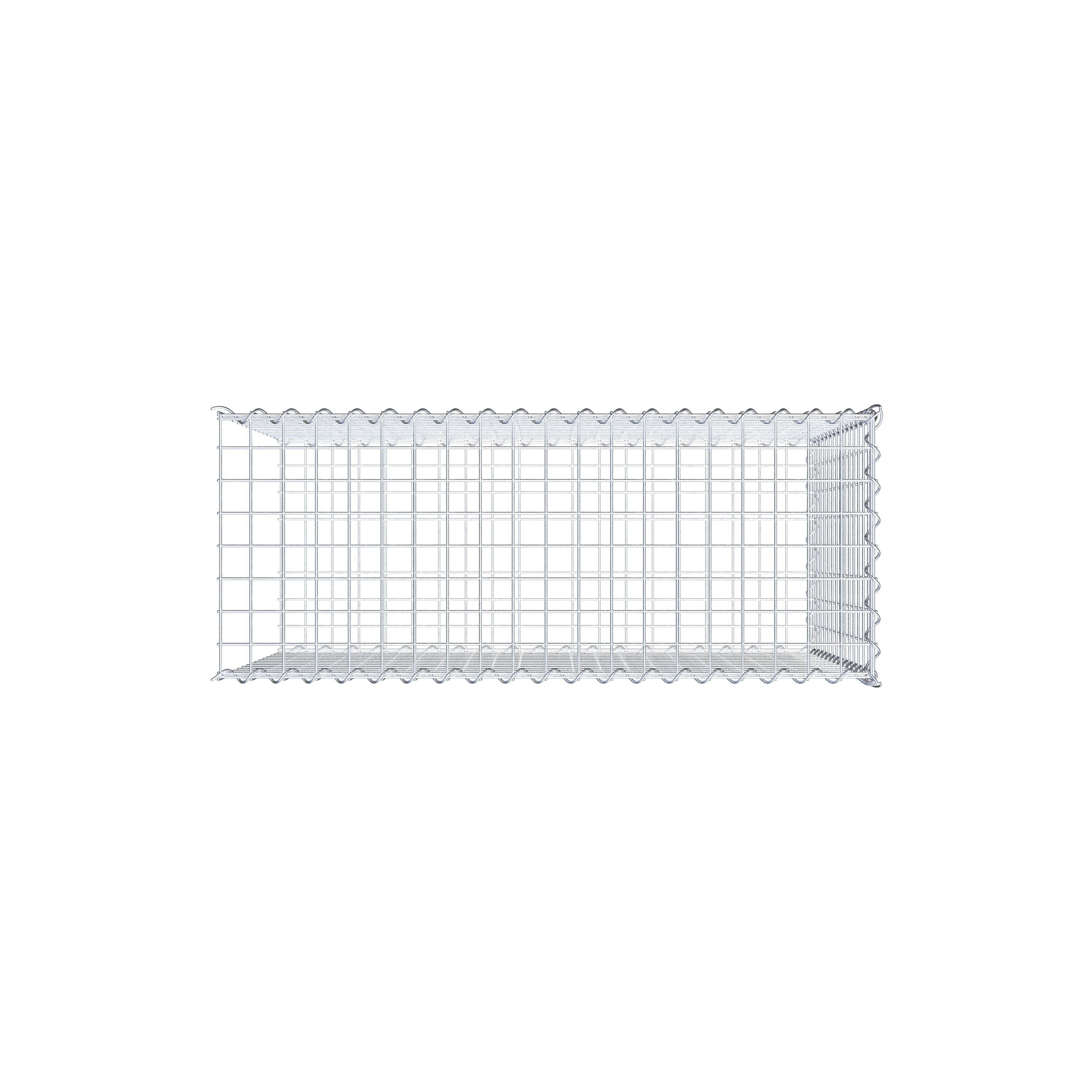 Gabion sur toile type 2 100 cm x 70 cm x 40 cm (L x H x P), maille 5 cm x 5 cm, spirale