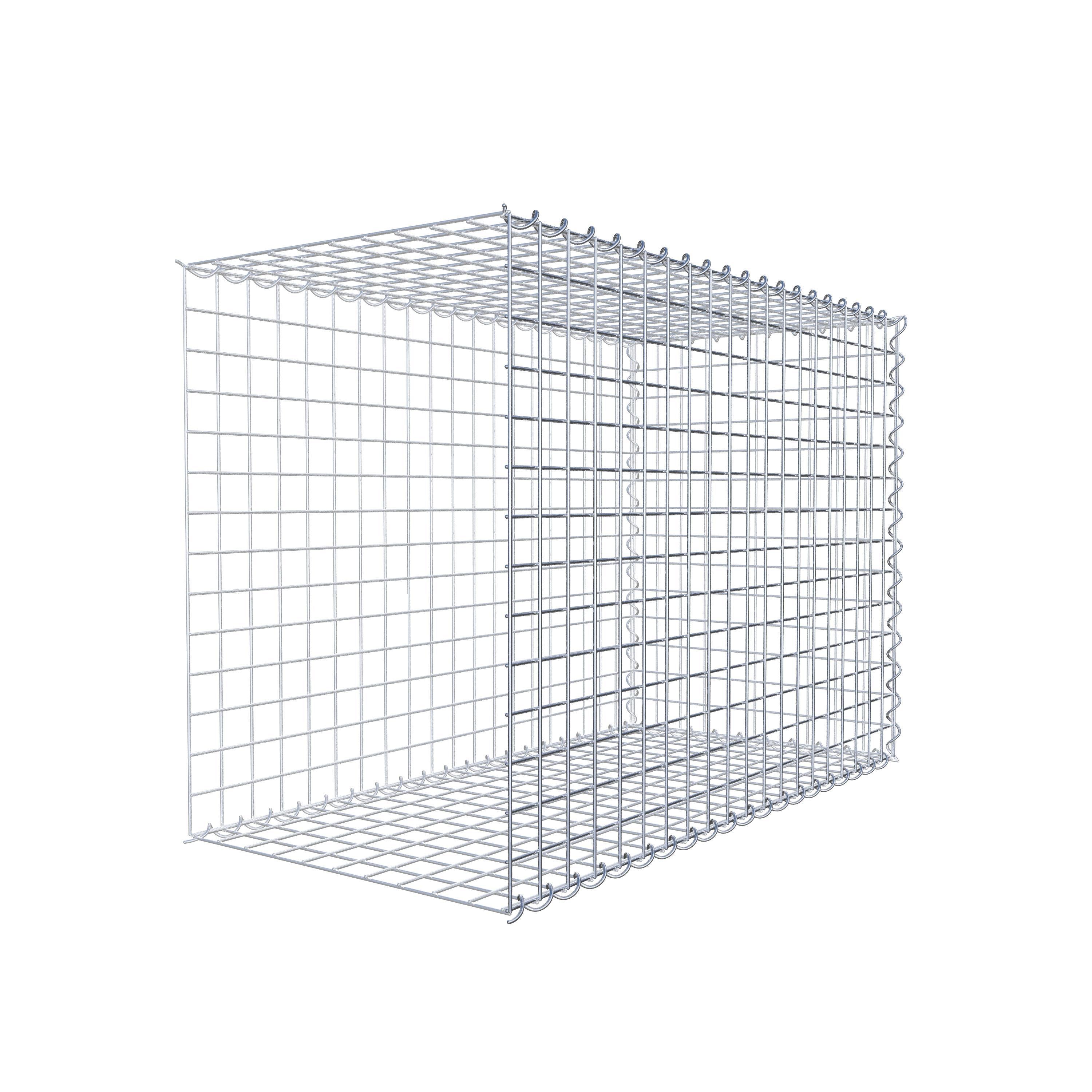 Gabion sur toile type 2 100 cm x 70 cm x 50 cm (L x H x P), maille 5 cm x 5 cm, spirale