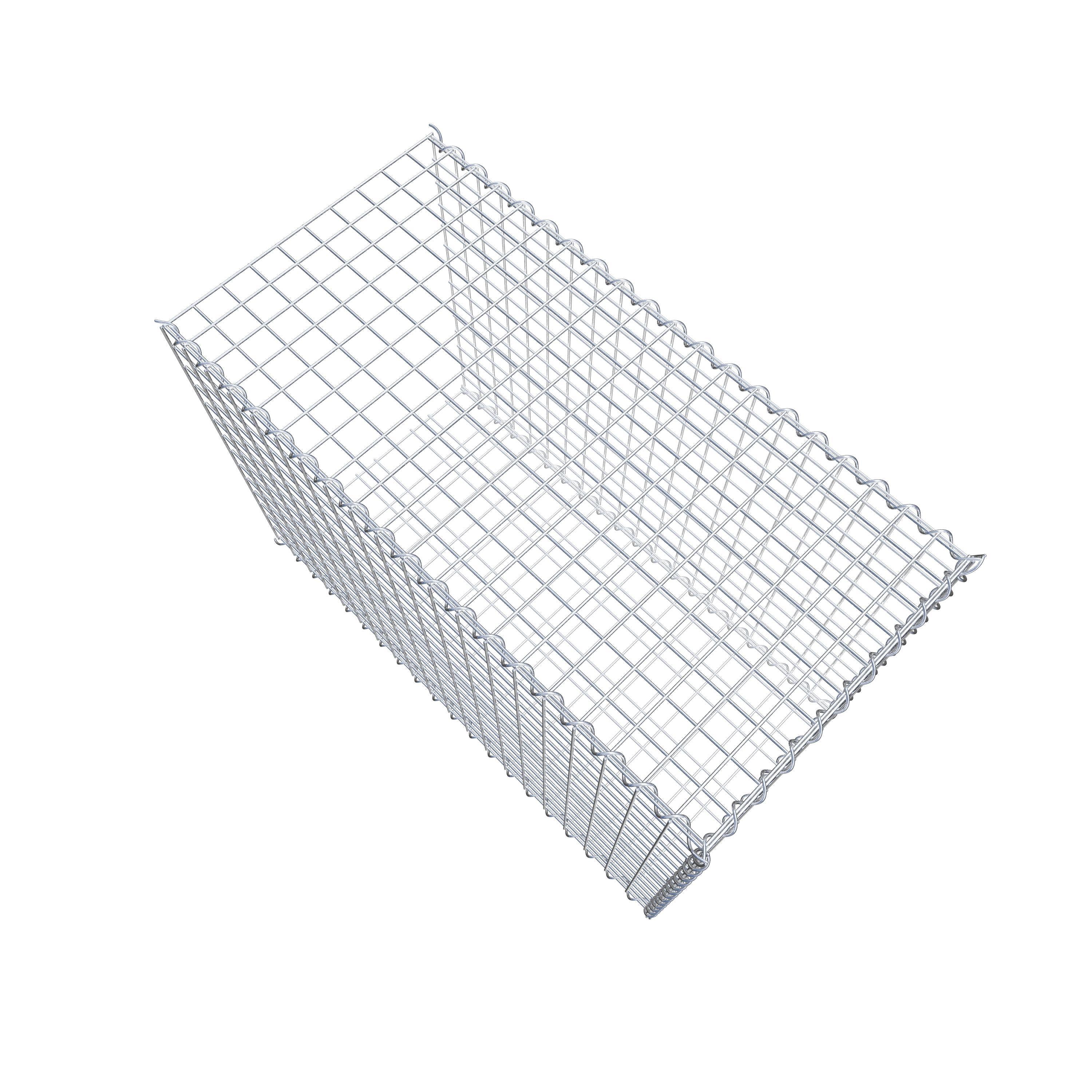 Gabion sur toile type 2 100 cm x 70 cm x 50 cm (L x H x P), maille 5 cm x 5 cm, spirale