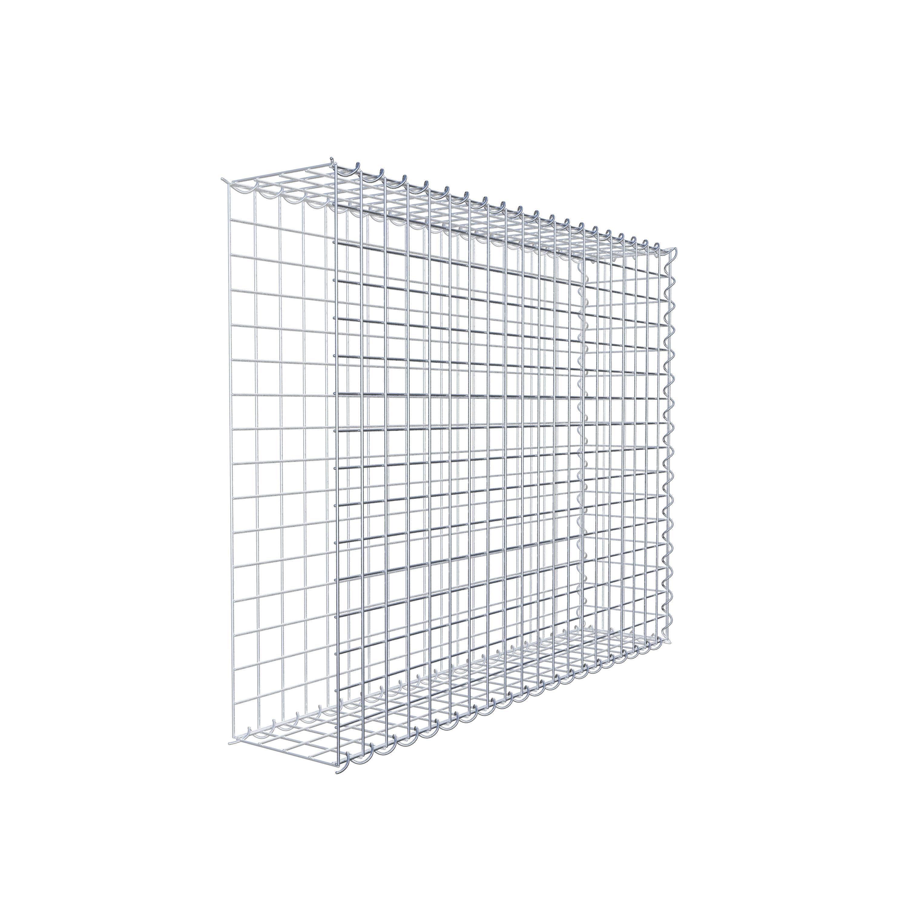 Gabion sur toile type 2 100 cm x 80 cm x 20 cm (L x H x P), maille 5 cm x 5 cm, spirale