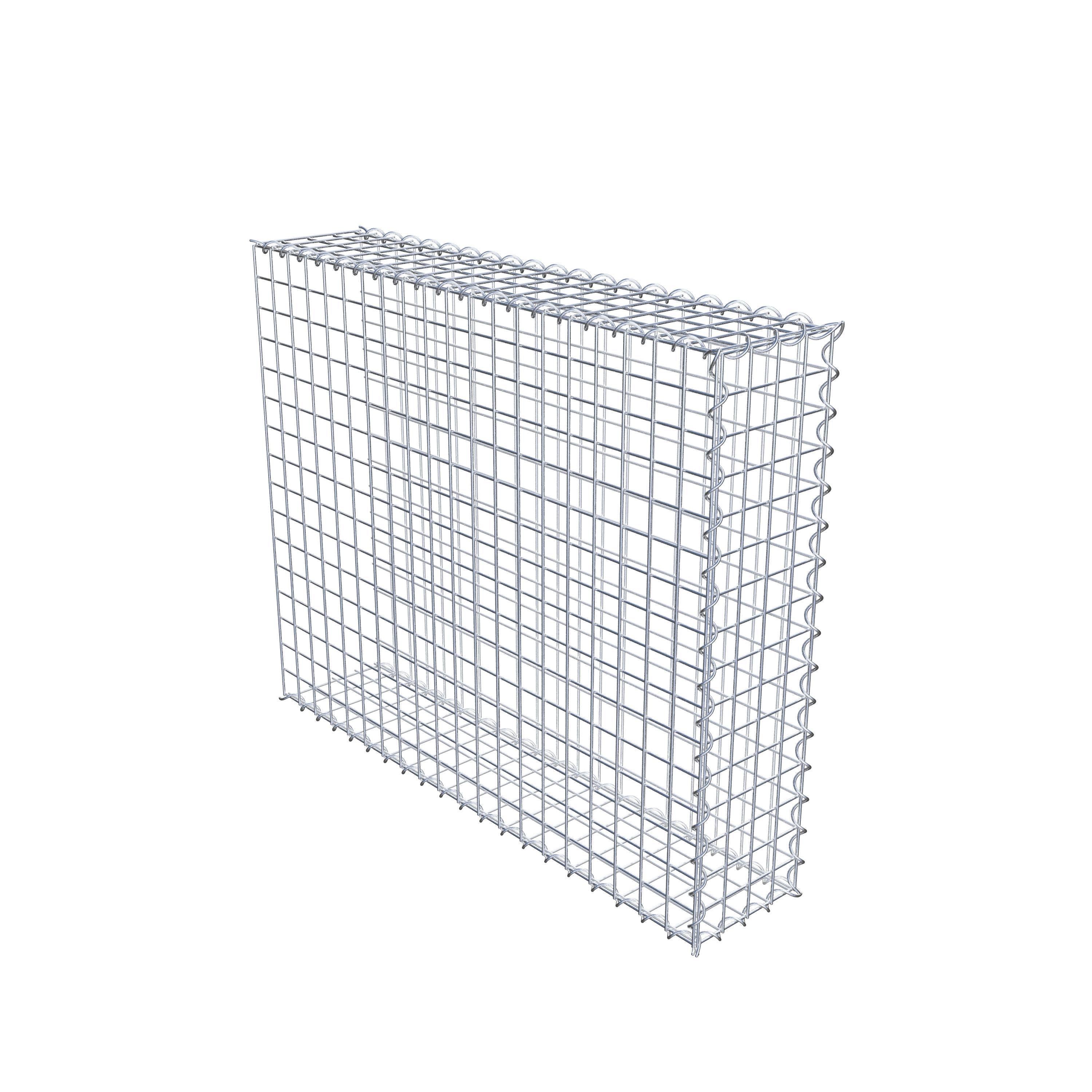 Gabion sur toile type 2 100 cm x 80 cm x 20 cm (L x H x P), maille 5 cm x 5 cm, spirale