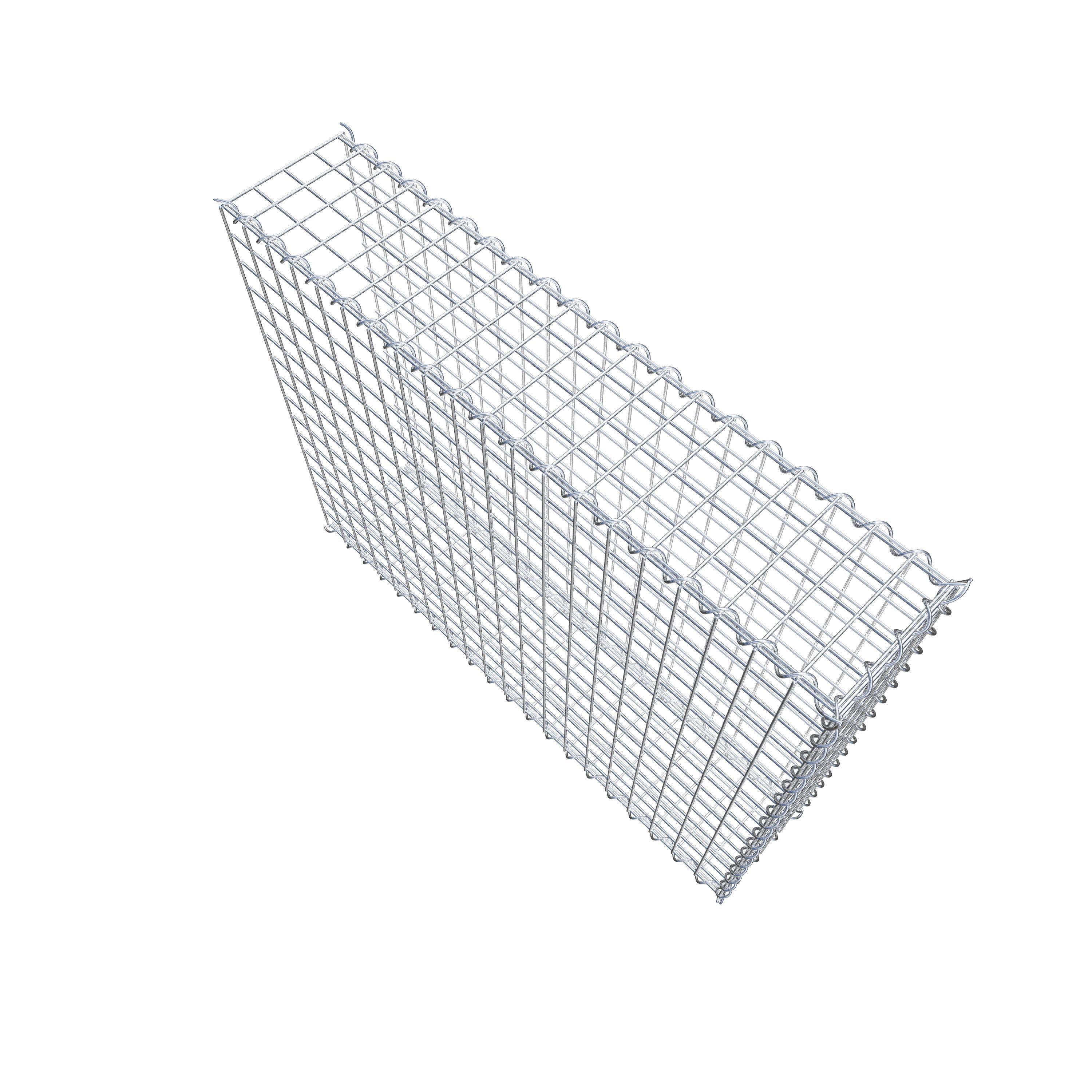 Gabion sur toile type 2 100 cm x 80 cm x 20 cm (L x H x P), maille 5 cm x 5 cm, spirale