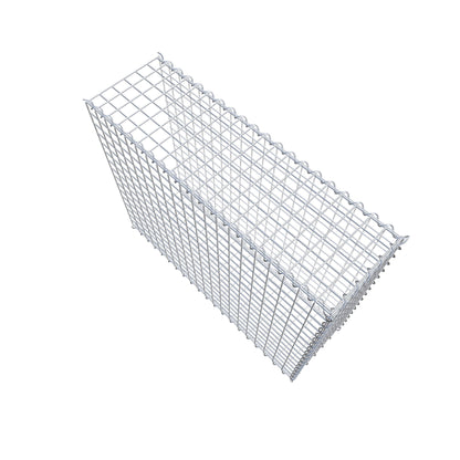 Gabion rapporté type 2 100 cm x 80 cm x 30 cm (L x H x P), mailles 5 cm x 5 cm, spirale