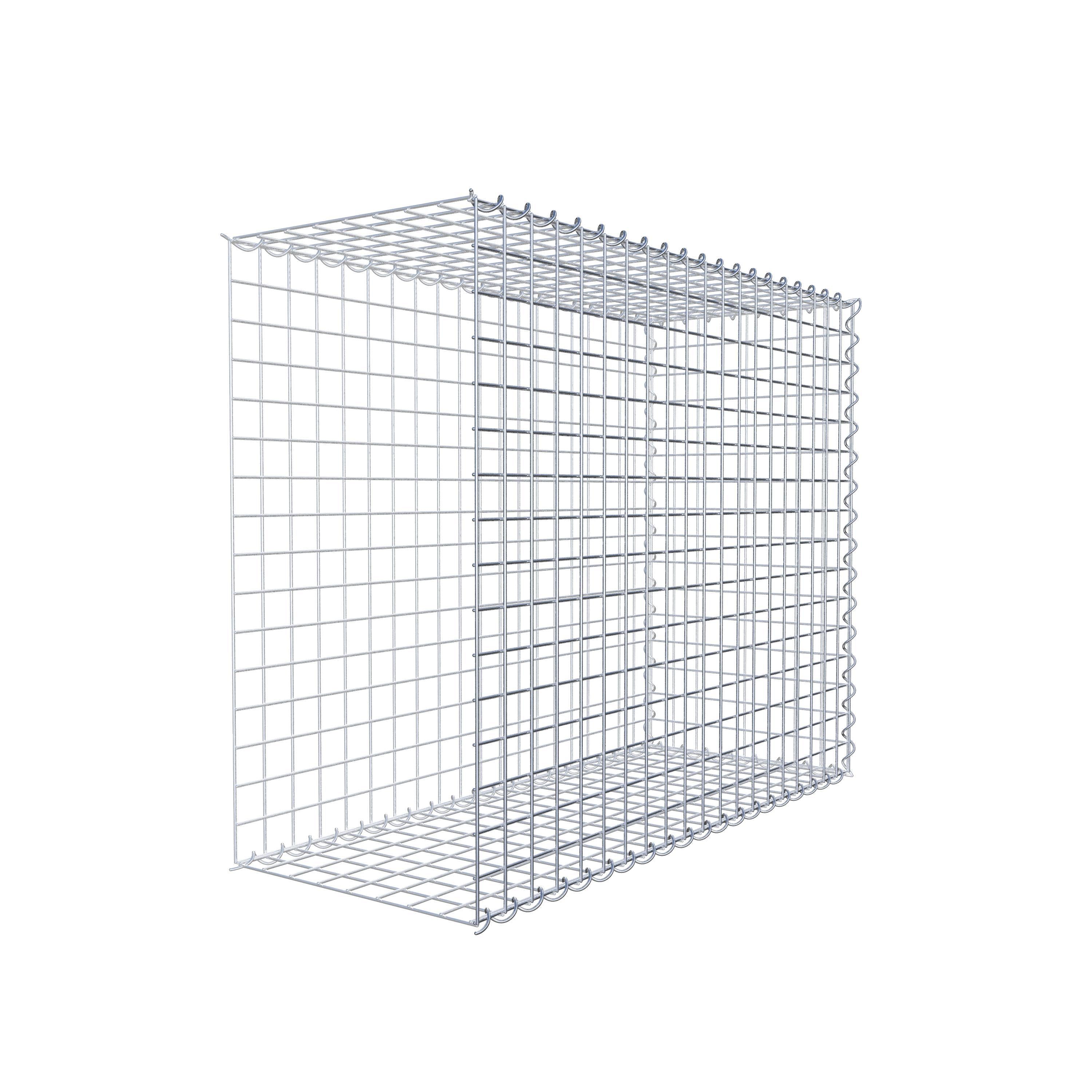 Gabion sur toile type 2 100 cm x 80 cm x 40 cm (L x H x P), maille 5 cm x 5 cm, spirale