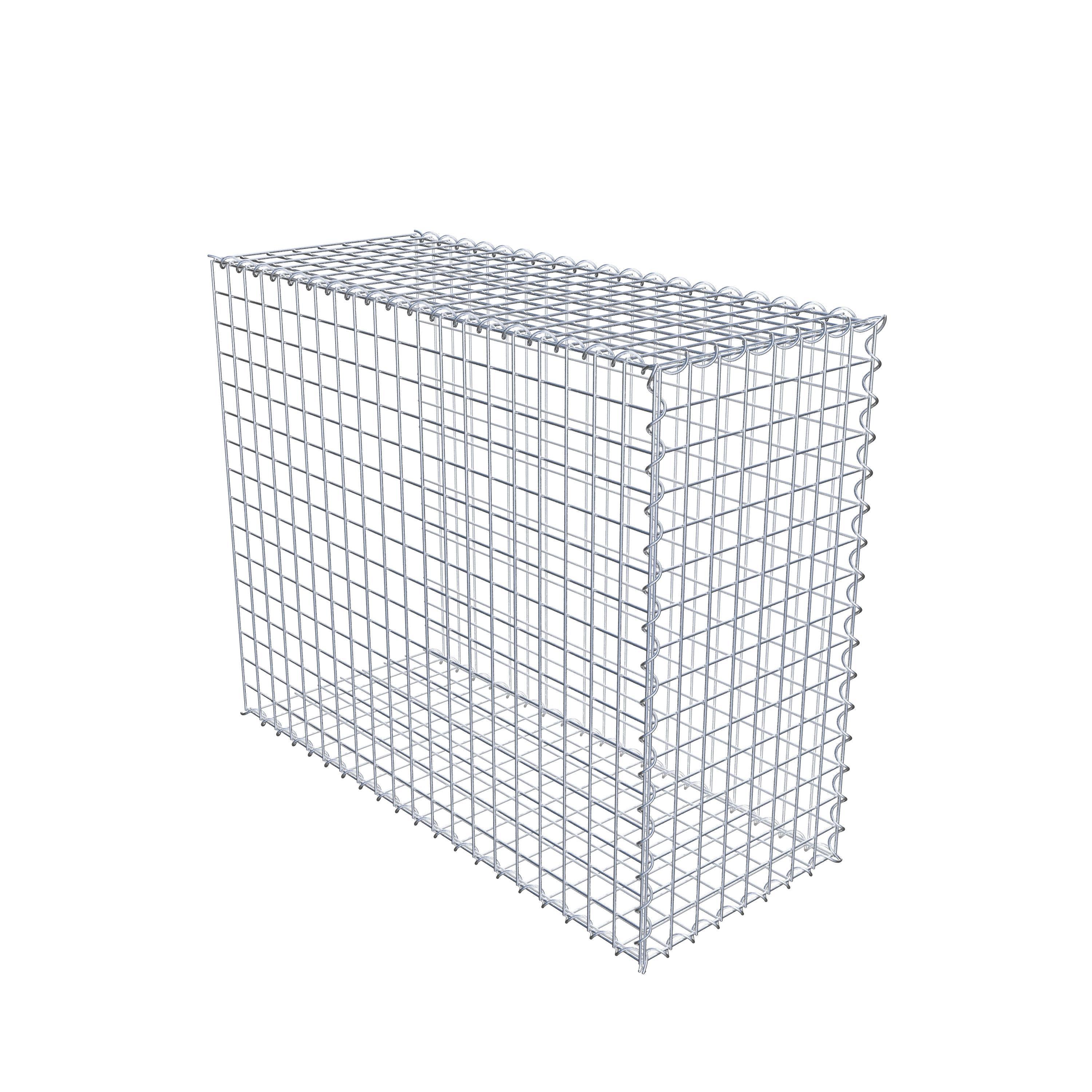 Gabion sur toile type 2 100 cm x 80 cm x 40 cm (L x H x P), maille 5 cm x 5 cm, spirale