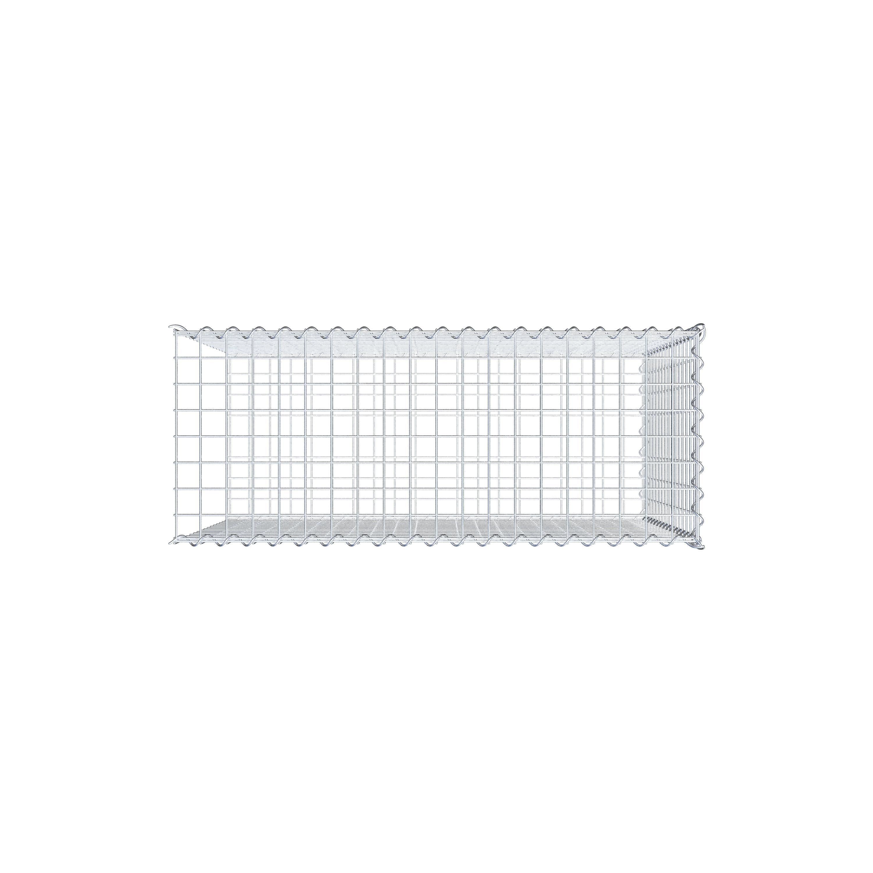 Gabion sur toile type 2 100 cm x 80 cm x 40 cm (L x H x P), maille 5 cm x 5 cm, spirale