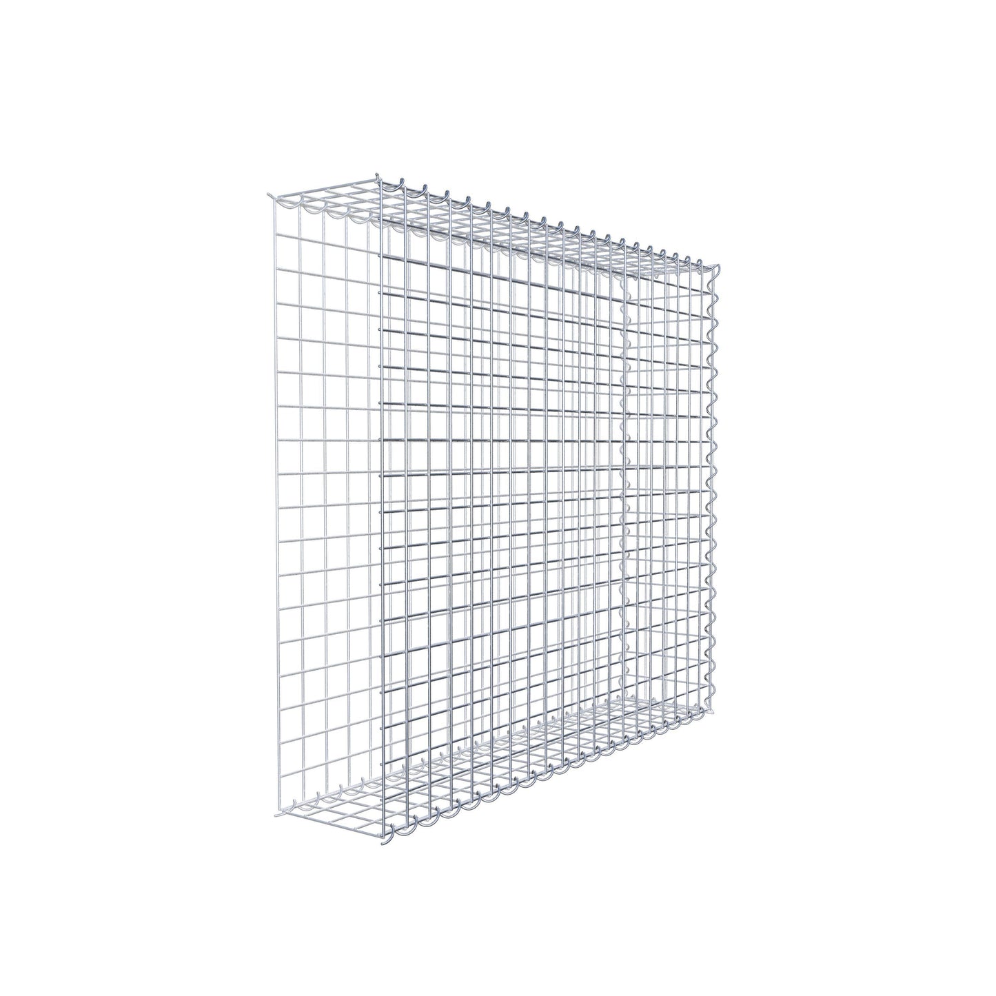 Grown-on gabion type 2 100 cm x 90 cm x 20 cm (L x H x D), mesh size 5 cm x 5 cm, spiral