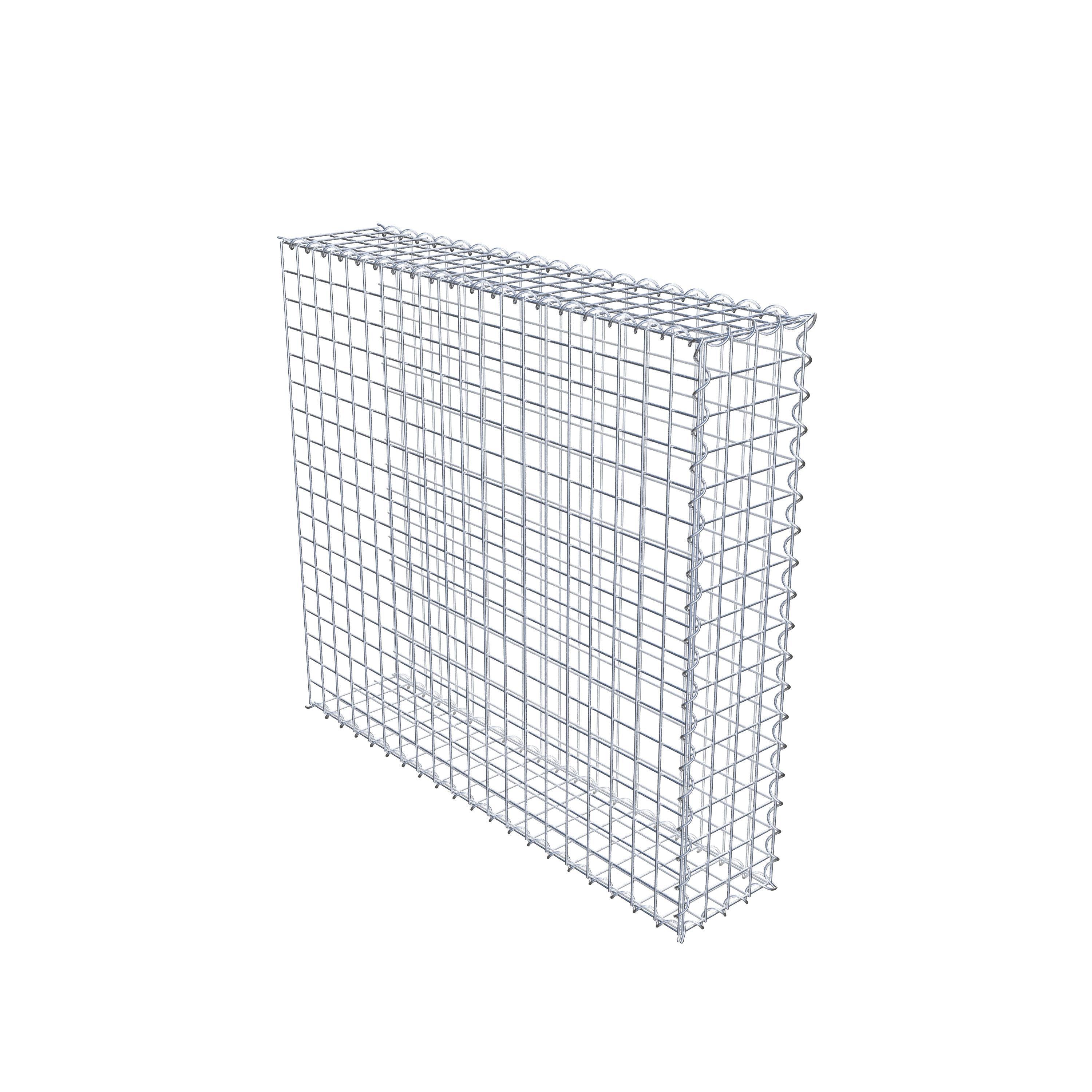 Gabion sur toile type 2 100 cm x 90 cm x 20 cm (L x H x P), maille 5 cm x 5 cm, spirale