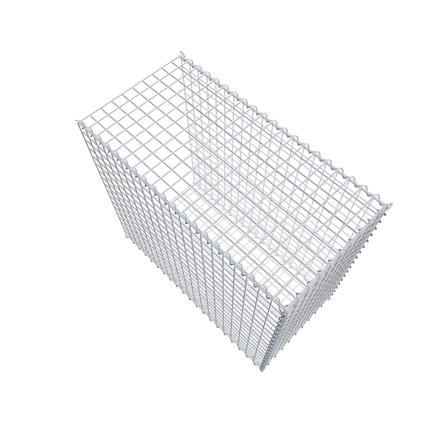 Gabion rapporté type 2 100 cm x 90 cm x 50 cm (L x H x P), mailles 5 cm x 5 cm, spirale