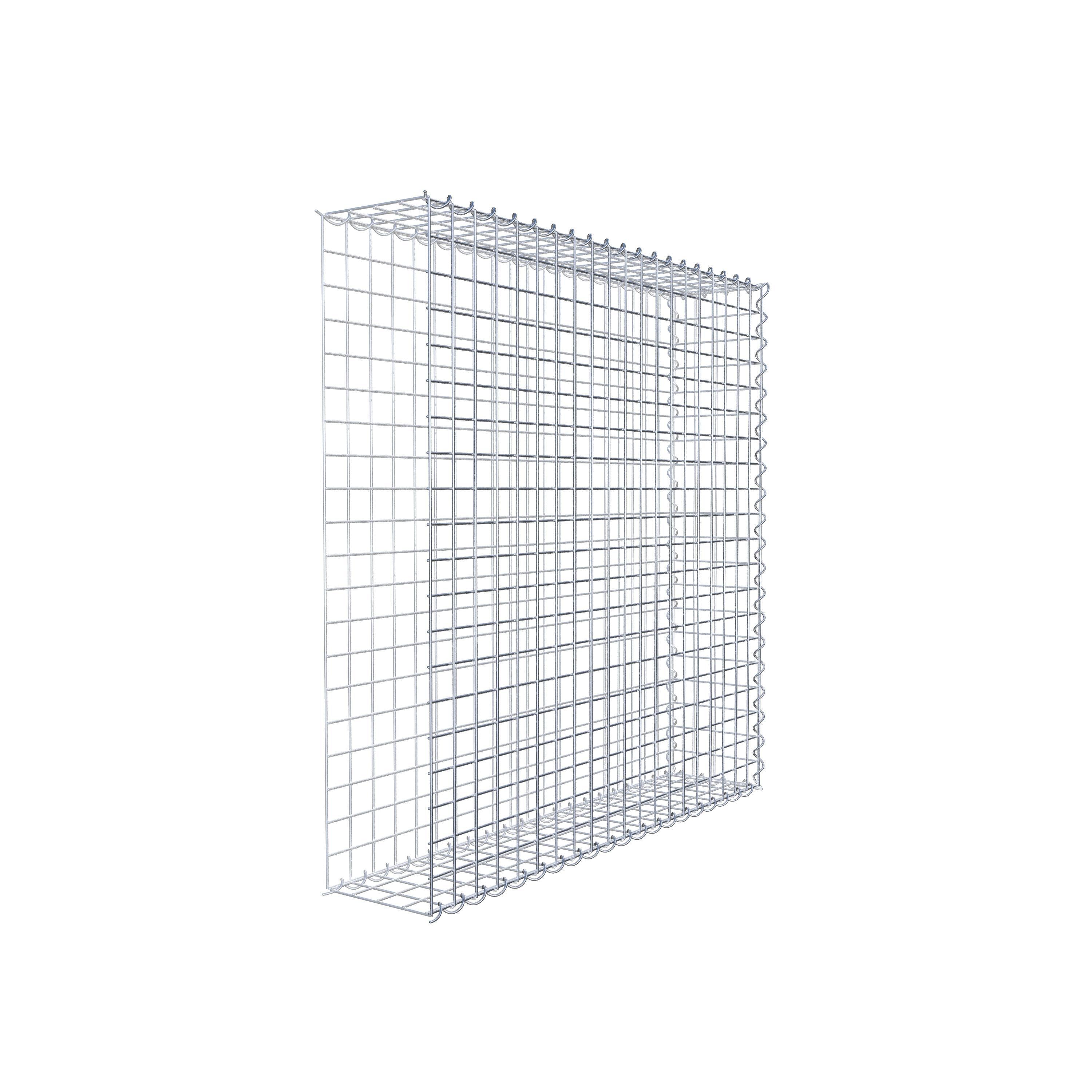 Gabion sur toile type 2 100 cm x 100 cm x 20 cm (L x H x P), maille 5 cm x 5 cm, spirale