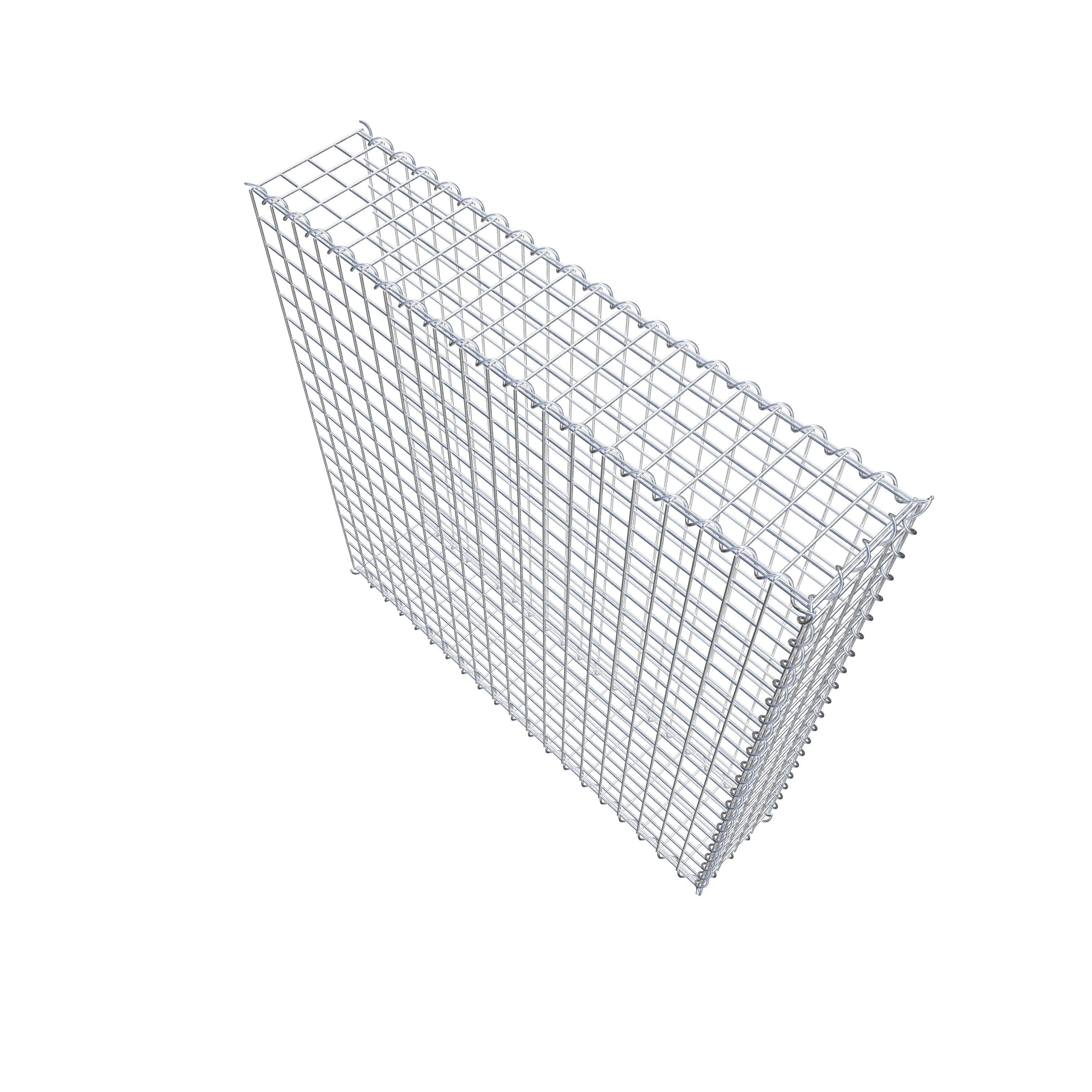 Gabion sur toile type 2 100 cm x 100 cm x 20 cm (L x H x P), maille 5 cm x 5 cm, spirale