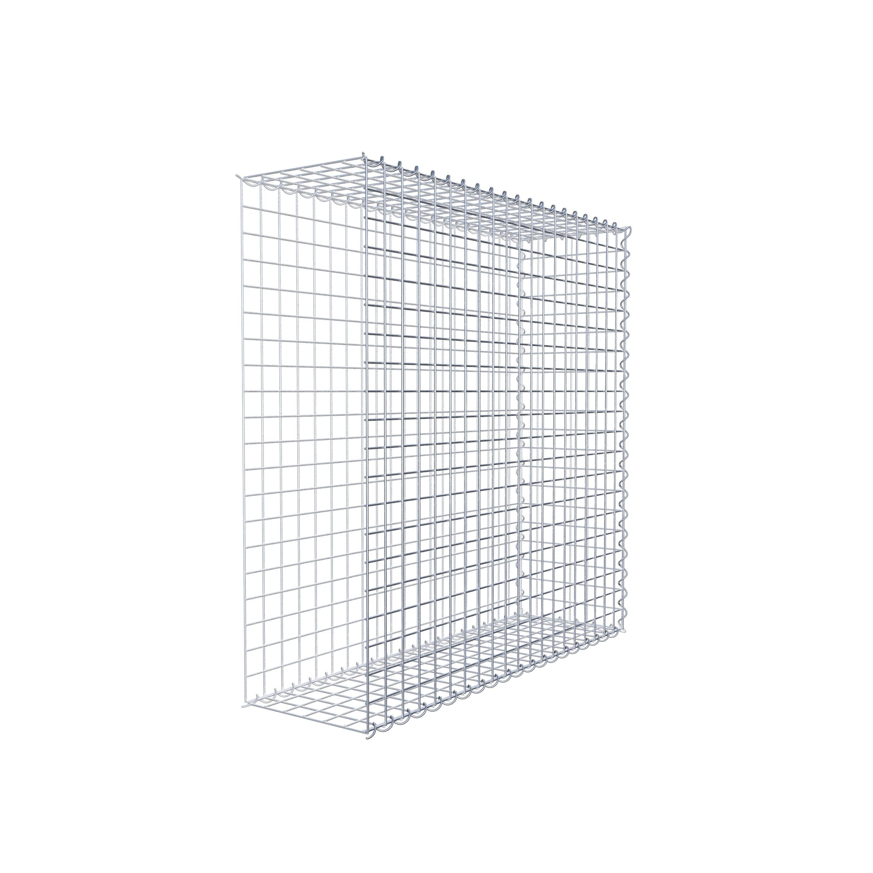 Gabion sur toile type 2 100 cm x 100 cm x 30 cm (L x H x P), maille 5 cm x 5 cm, spirale