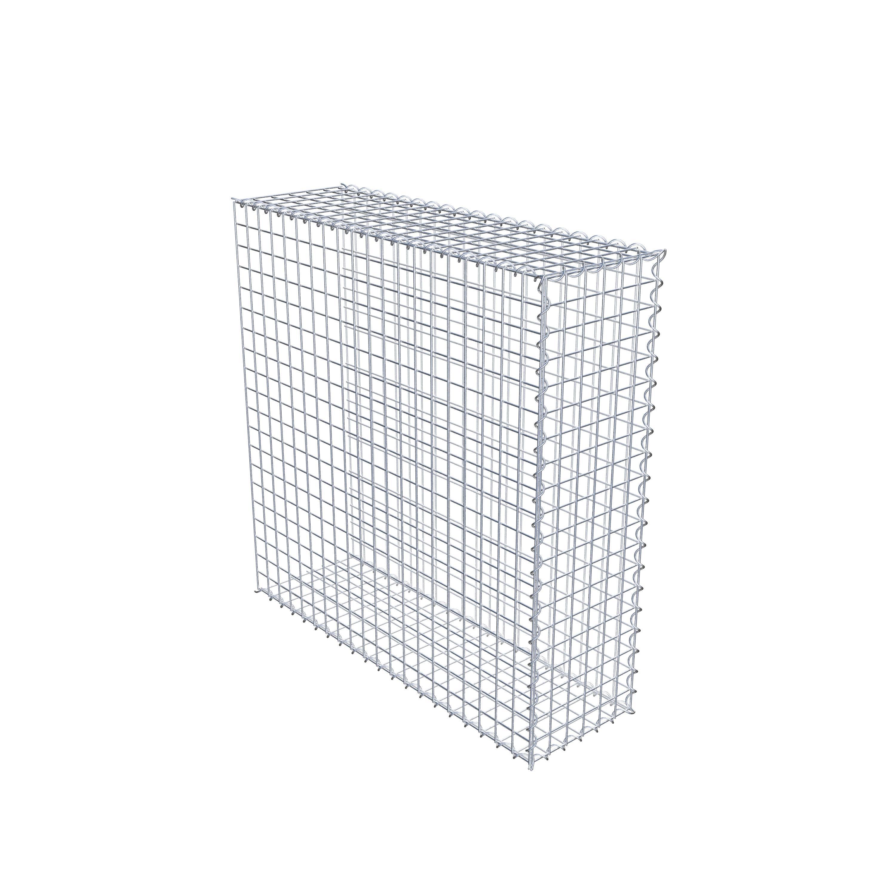 Gabion sur toile type 2 100 cm x 100 cm x 30 cm (L x H x P), maille 5 cm x 5 cm, spirale