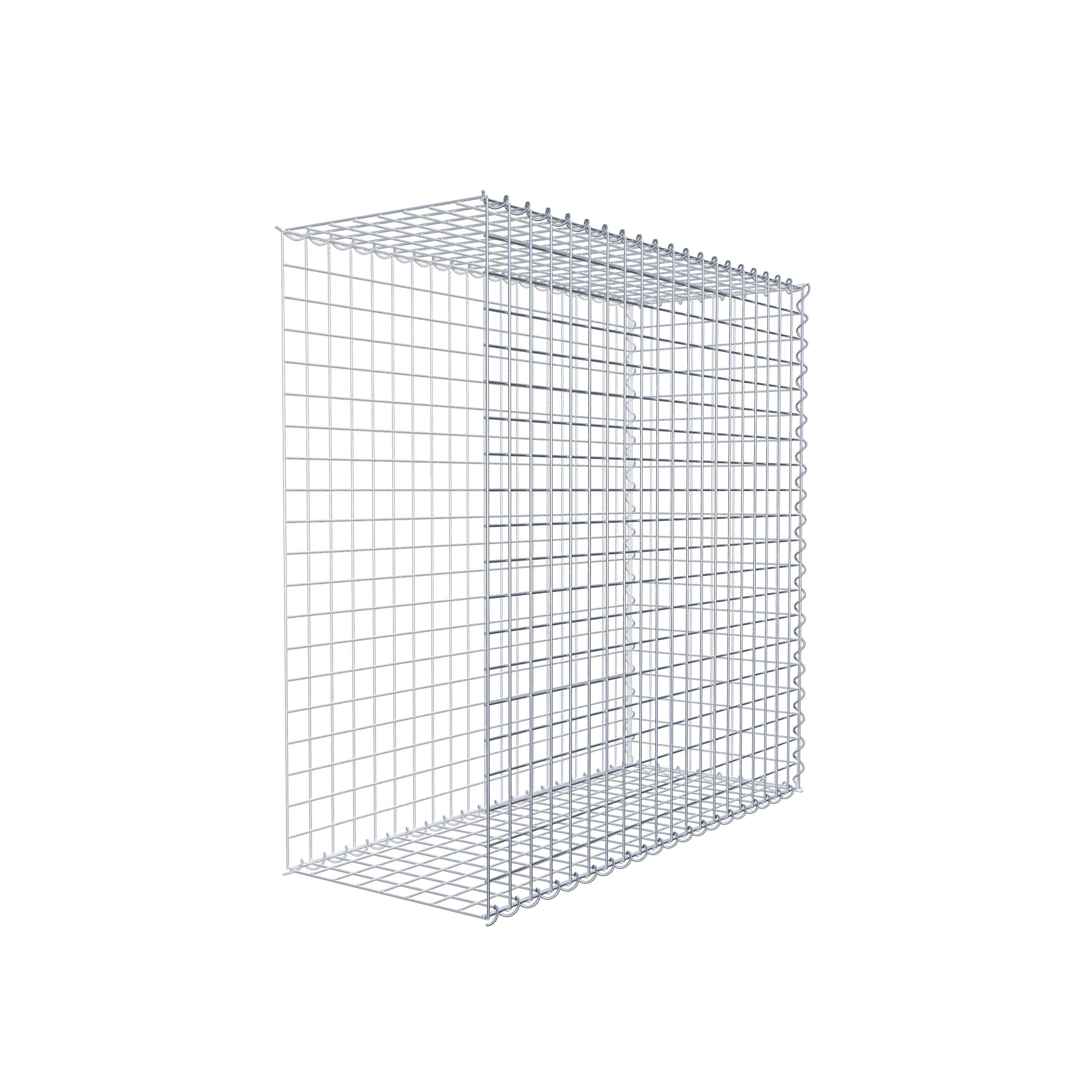 Gabion sur toile type 2 100 cm x 100 cm x 40 cm (L x H x P), maille 5 cm x 5 cm, spirale