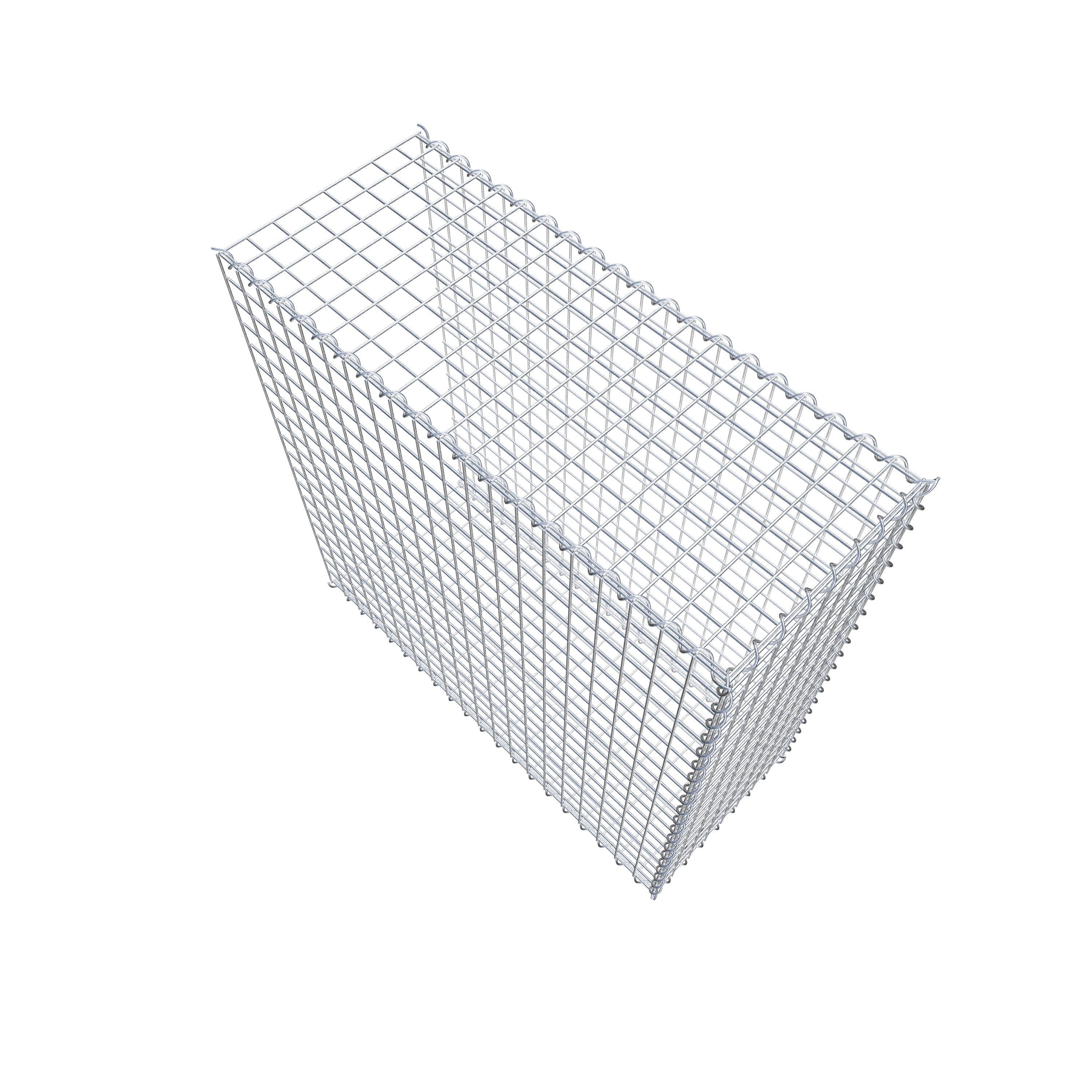 Gabion sur toile type 2 100 cm x 100 cm x 40 cm (L x H x P), maille 5 cm x 5 cm, spirale