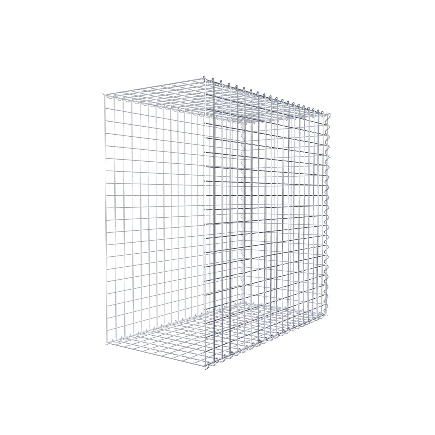 Grown-on gabion type 2 100 cm x 100 cm x 50 cm (L x H x D), mesh size 5 cm x 5 cm, spiral