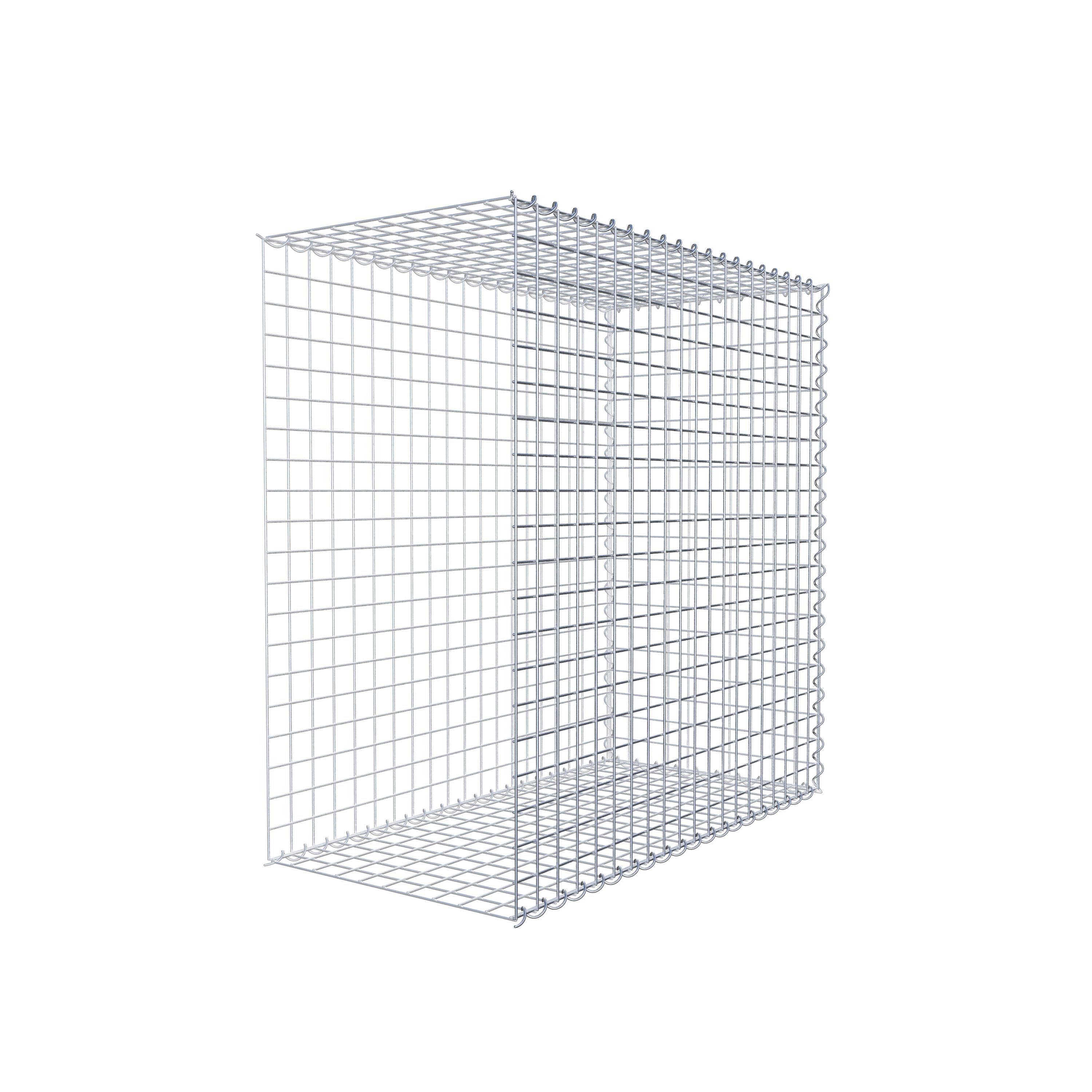 Gabion sur toile type 2 100 cm x 100 cm x 50 cm (L x H x P), maille 5 cm x 5 cm, spirale