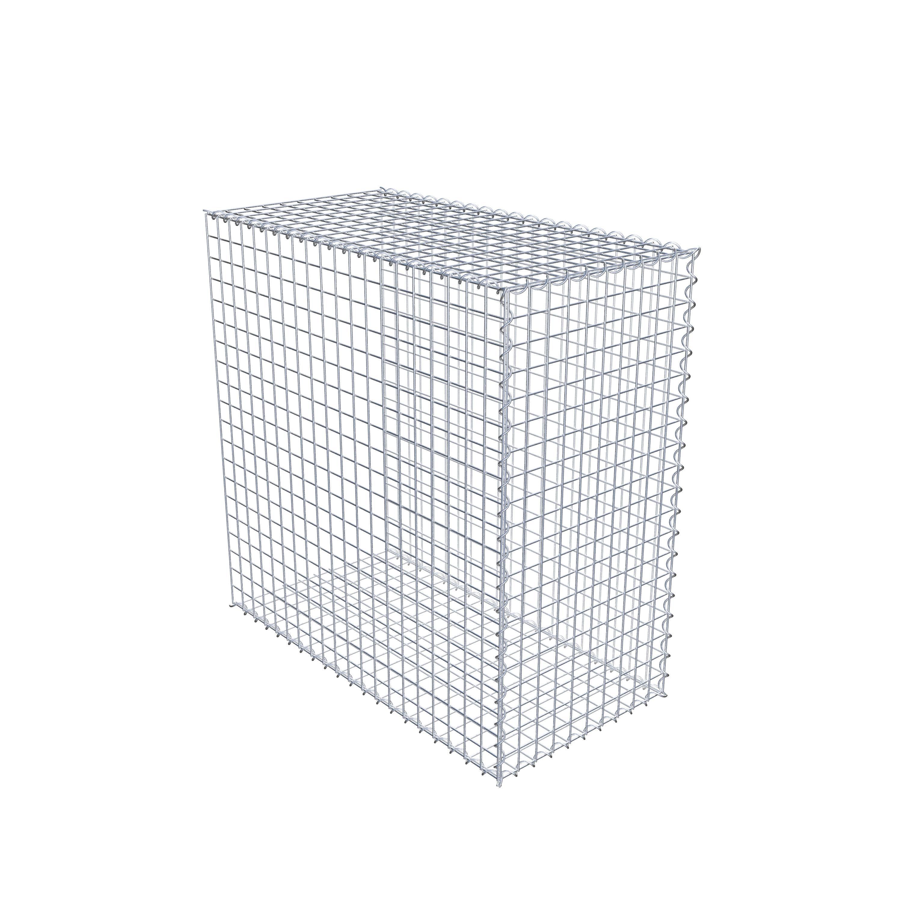 Gabion rapporté type 2 100 cm x 100 cm x 50 cm (L x H x P), mailles 5 cm x 5 cm, spirale
