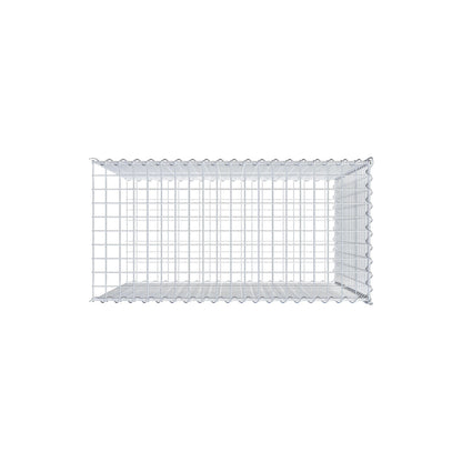 Grown-on gabion type 2 100 cm x 100 cm x 50 cm (L x H x D), mesh size 5 cm x 5 cm, spiral