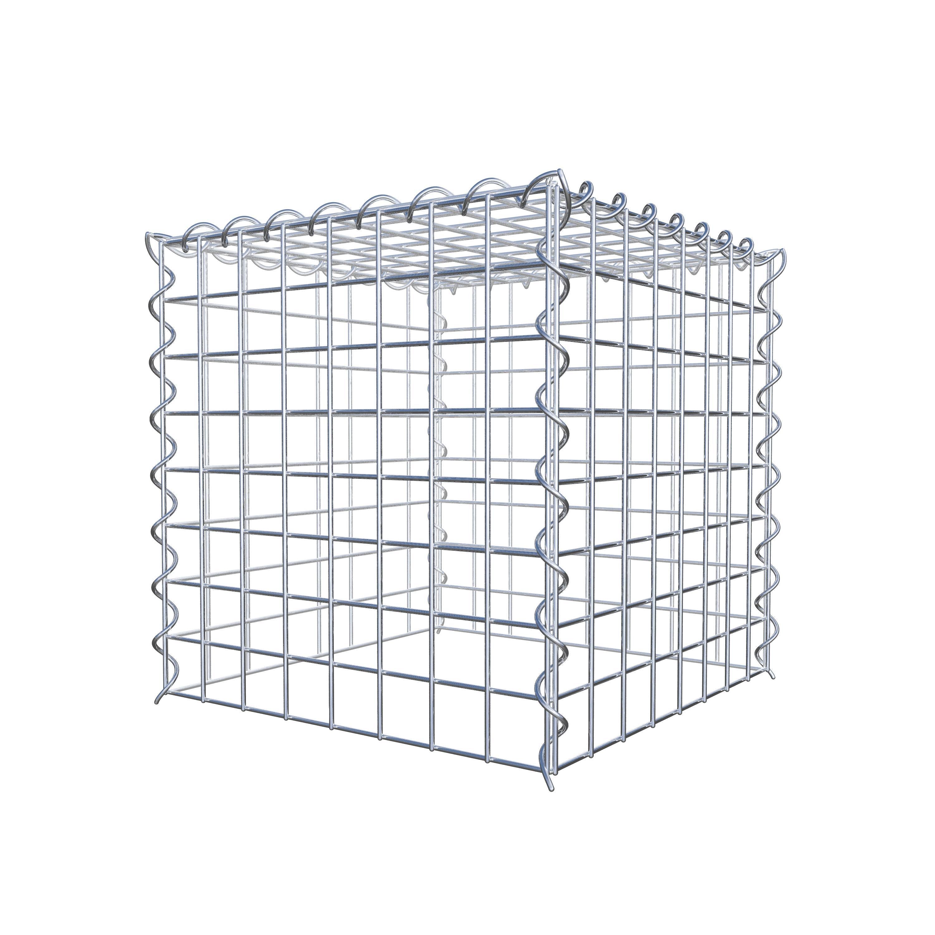 Gabion sur toile type 3 40 cm x 40 cm x 40 cm (L x H x P), maille 5 cm x 5 cm, spirale