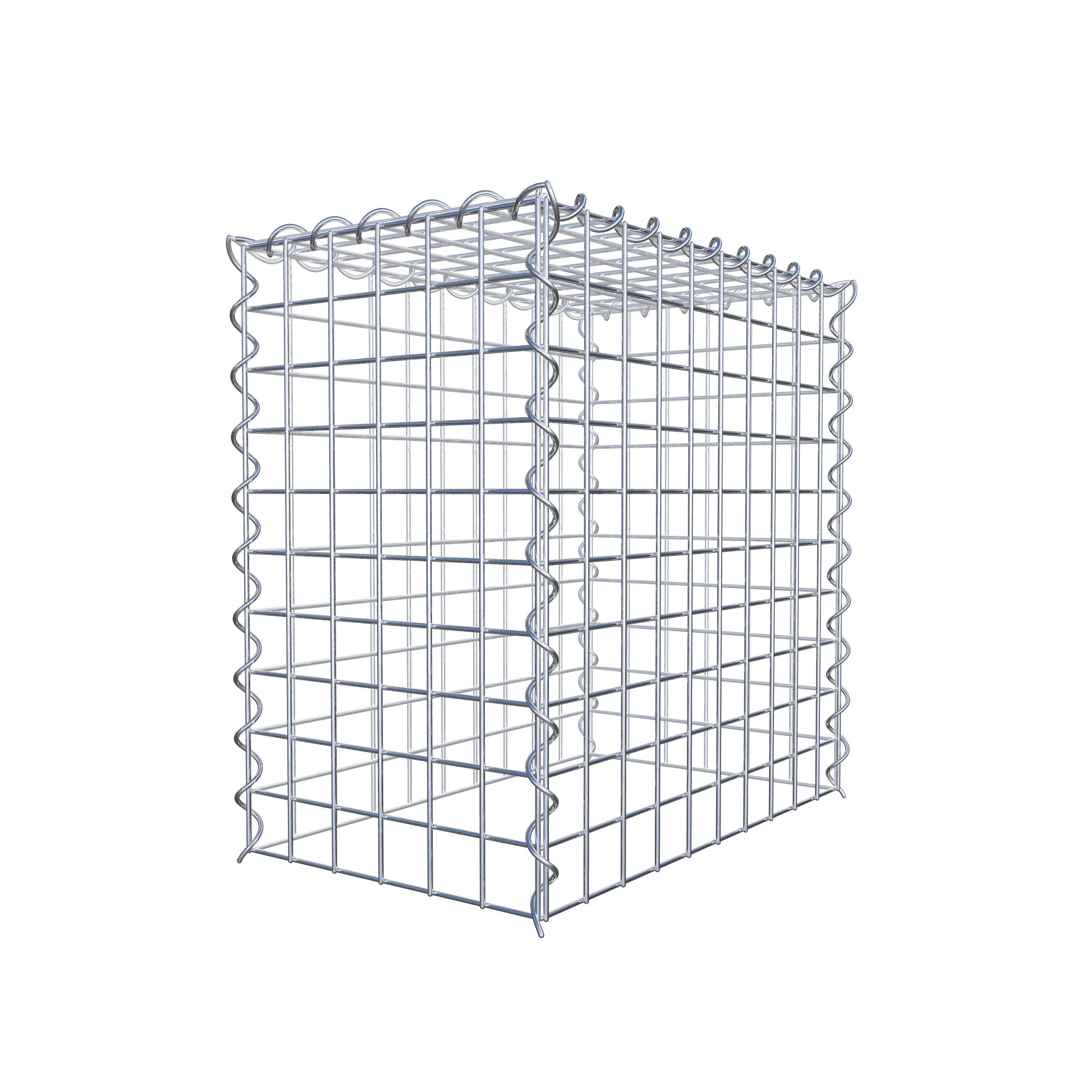 Anbaugabione Typ 3 50 cm x 50 cm x 30 cm (L x H x T), Maschenweite 5 cm x 5 cm, Spirale