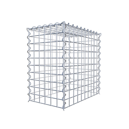 Opvokset gabion type 3 50 cm x 50 cm x 30 cm (L x H x D), maskestørrelse 5 cm x 5 cm, spiral