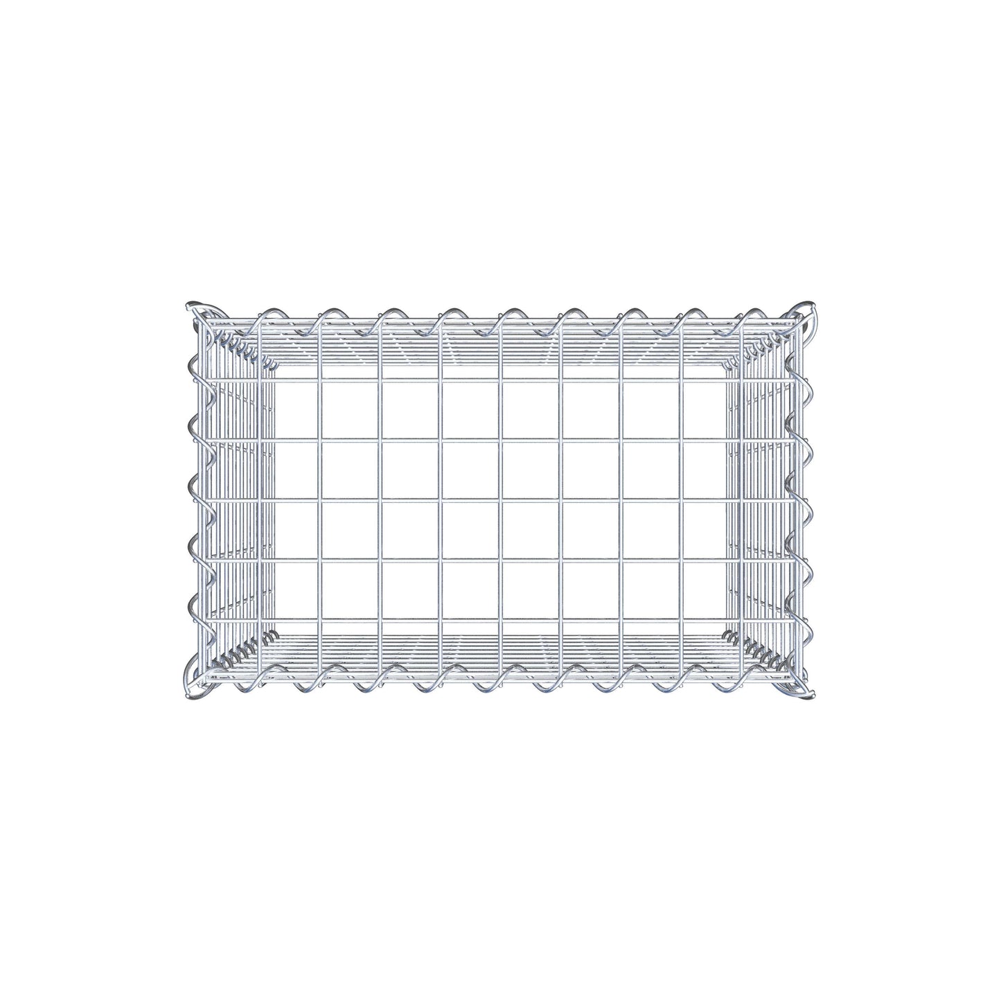 Opvokset gabion type 3 50 cm x 50 cm x 30 cm (L x H x D), maskestørrelse 5 cm x 5 cm, spiral