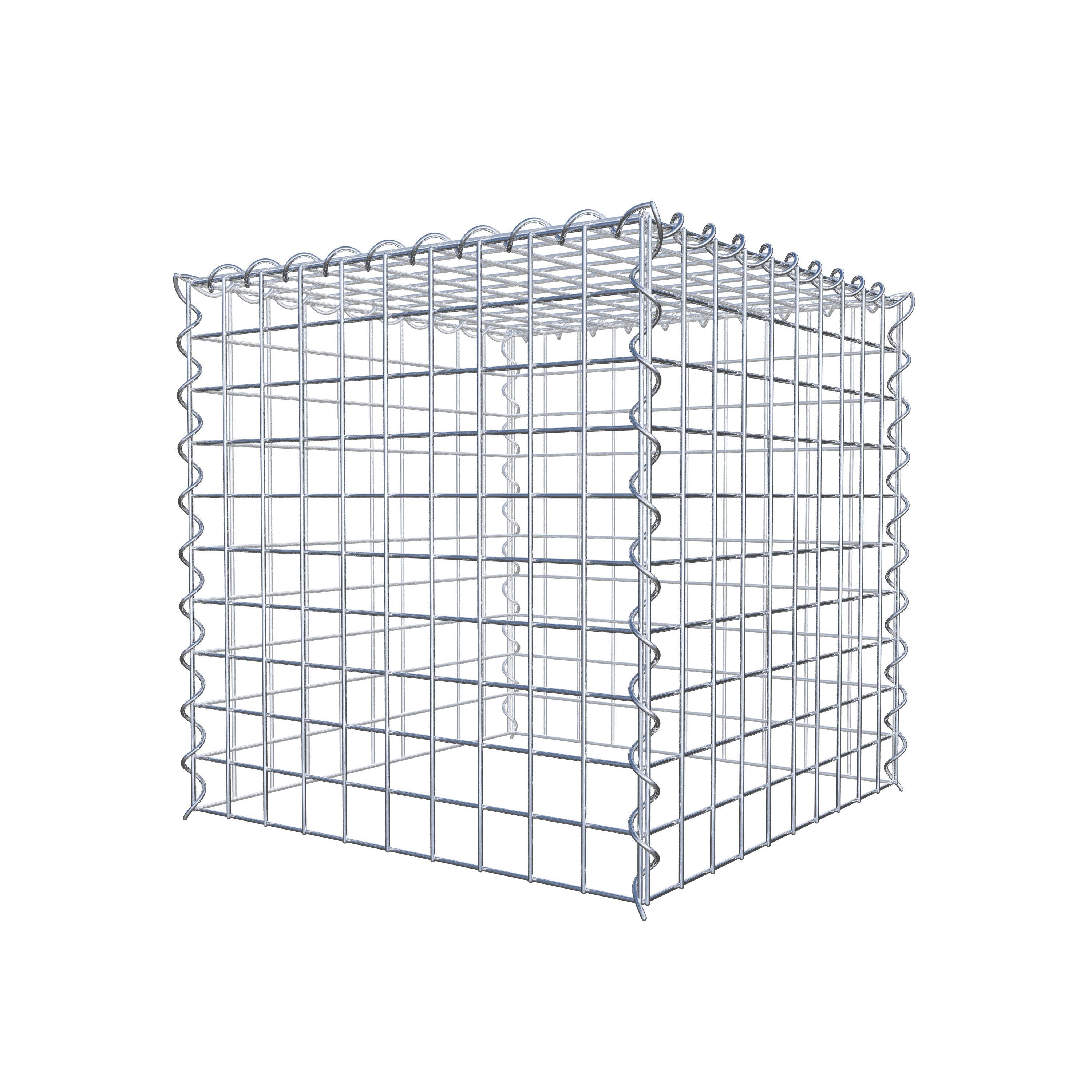 Anbaugabione Typ 3 50 cm x 50 cm x 50 cm (L x H x T), Maschenweite 5 cm x 5 cm, Spirale