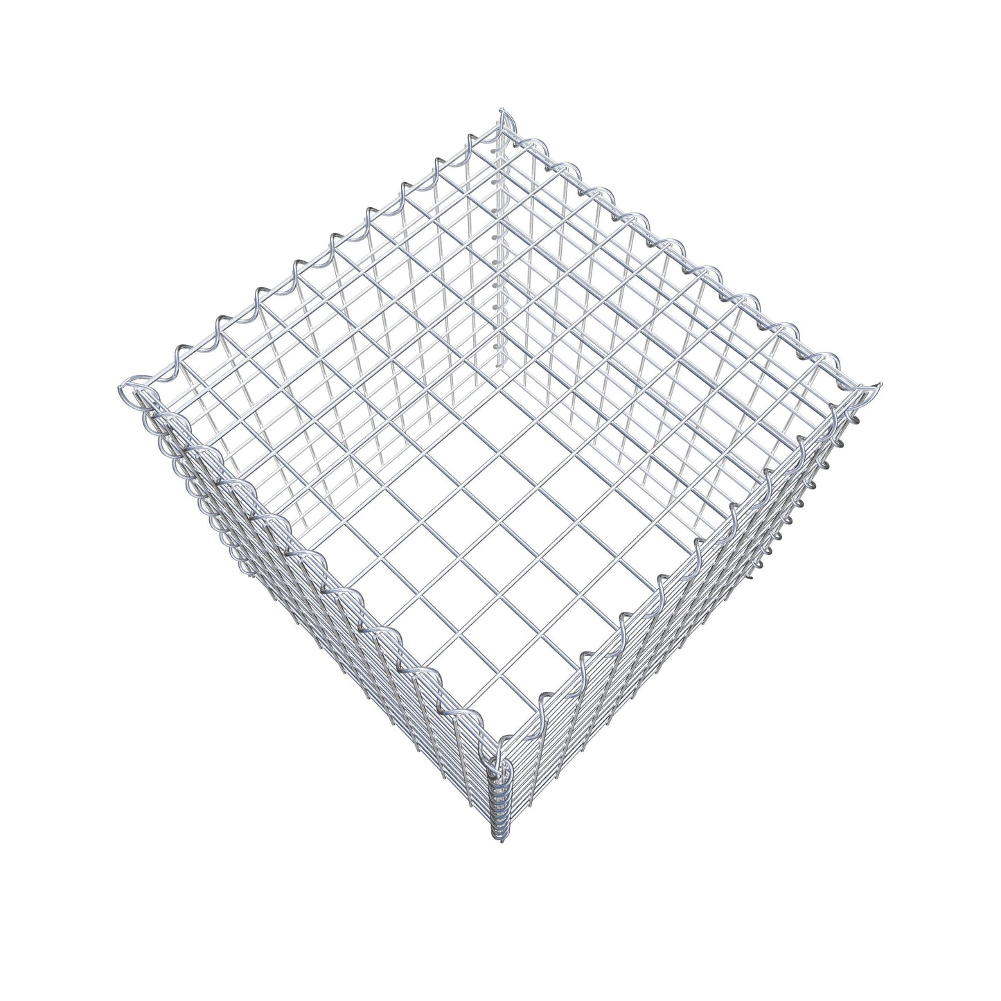 Opvokset gabion type 3 50 cm x 50 cm x 50 cm (L x H x D), maskestørrelse 5 cm x 5 cm, spiral