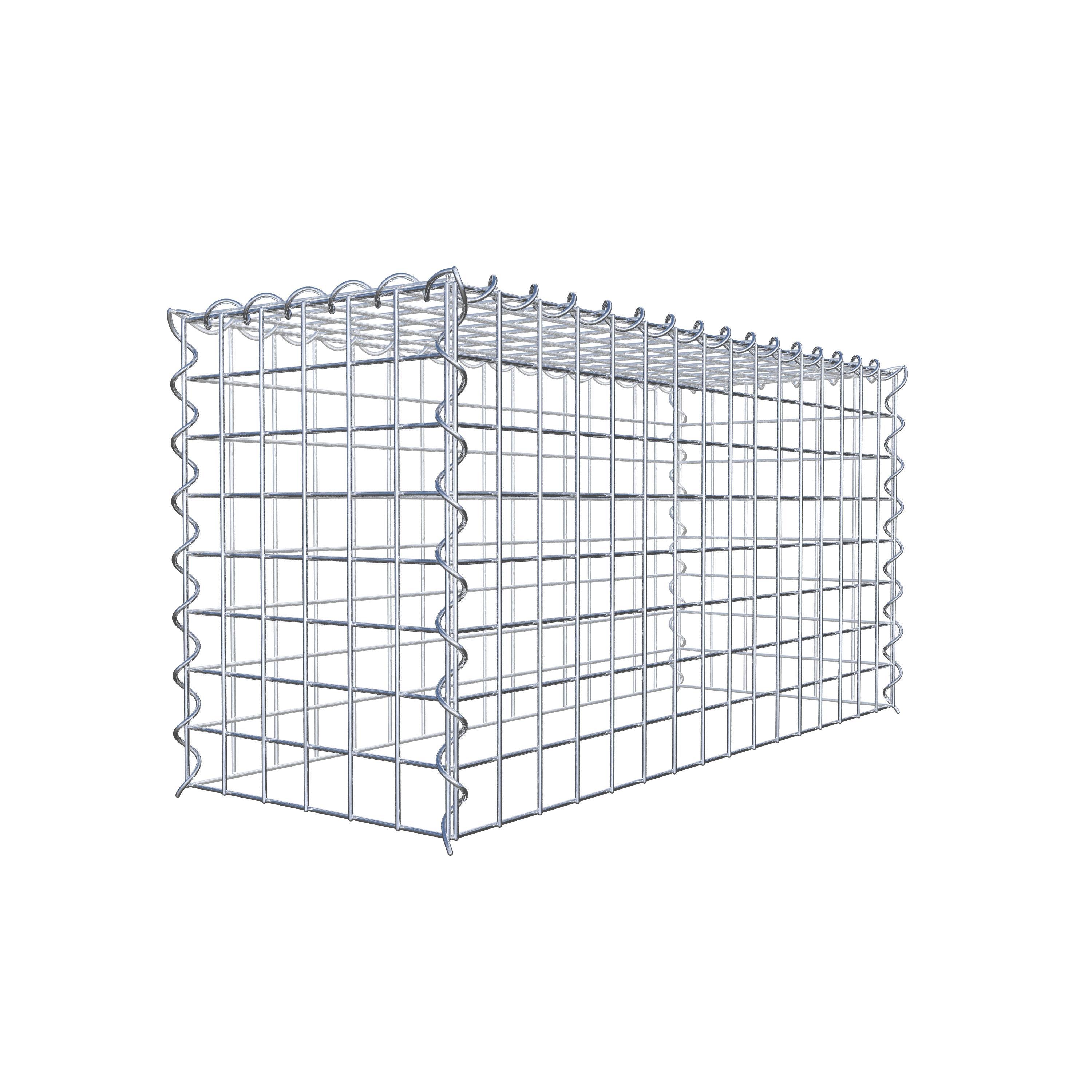 Gabion sur toile type 3 80 cm x 40 cm x 30 cm (L x H x P), maille 5 cm x 5 cm, spirale