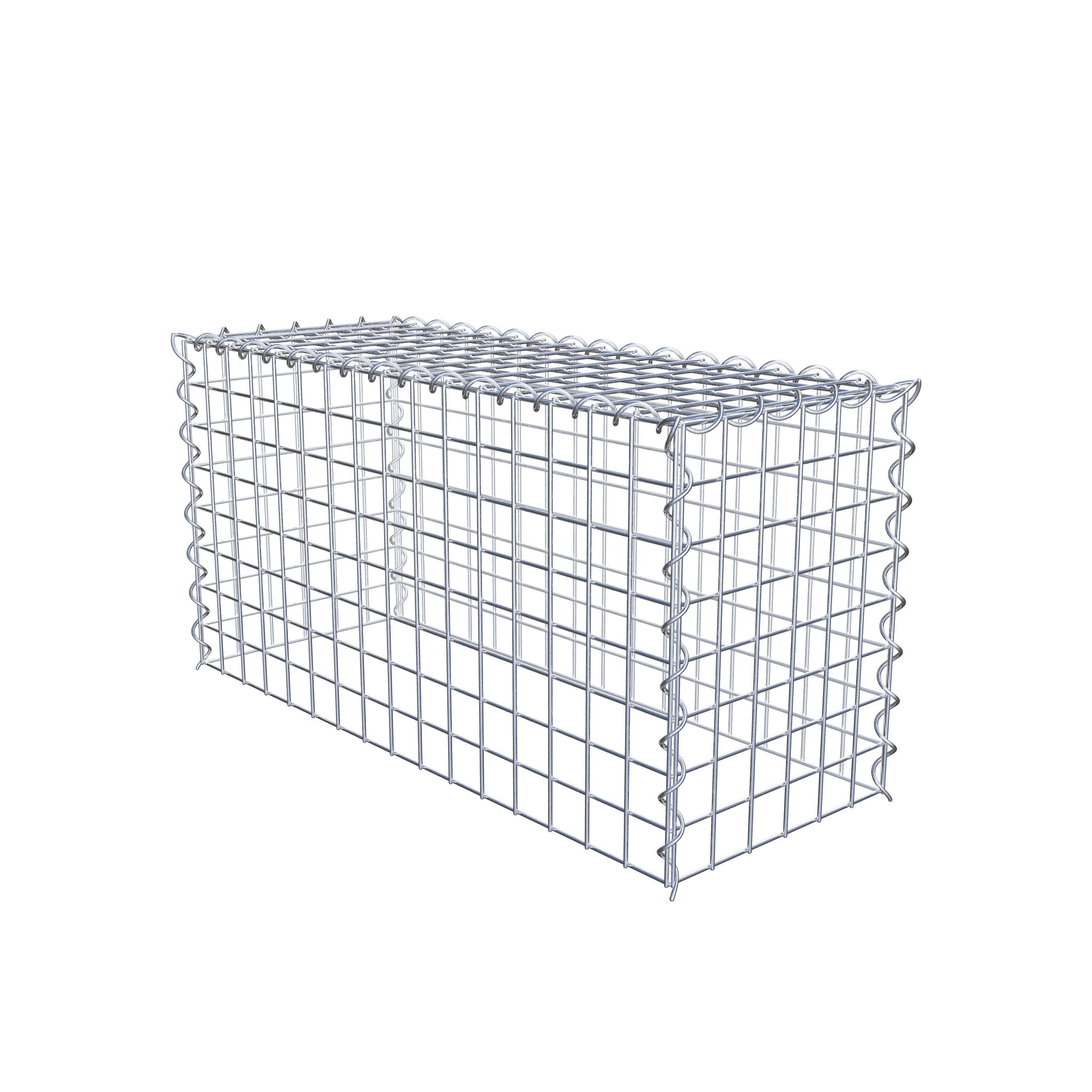 Gabion sur toile type 3 80 cm x 40 cm x 30 cm (L x H x P), maille 5 cm x 5 cm, spirale