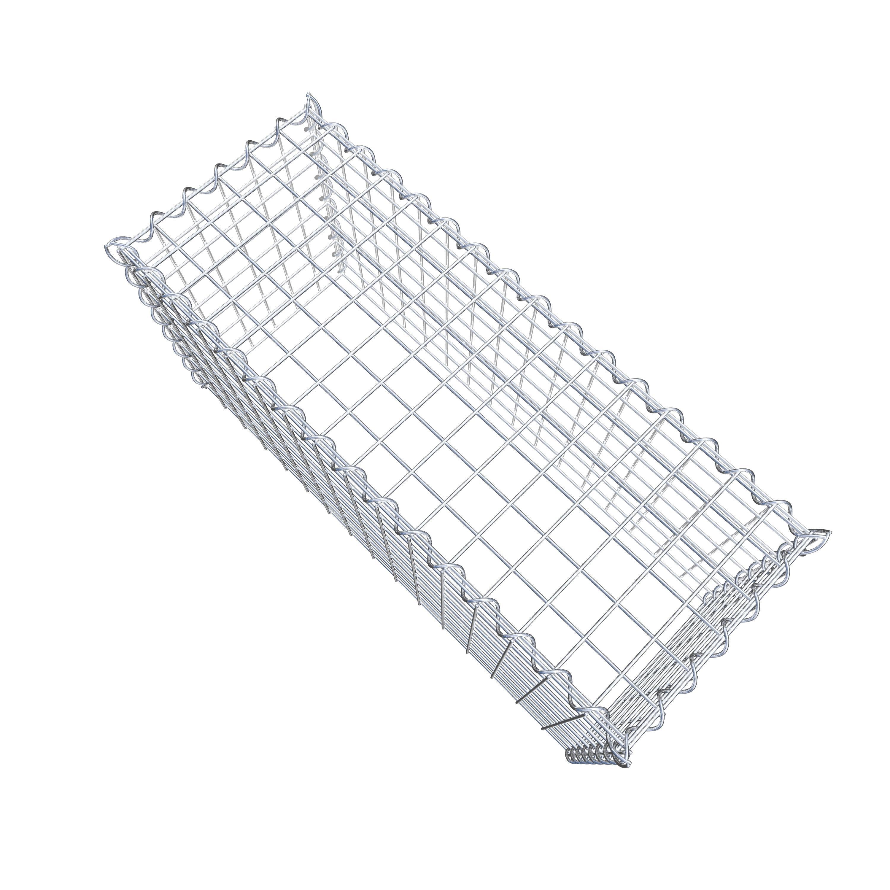 Gabion sur toile type 3 80 cm x 40 cm x 30 cm (L x H x P), maille 5 cm x 5 cm, spirale