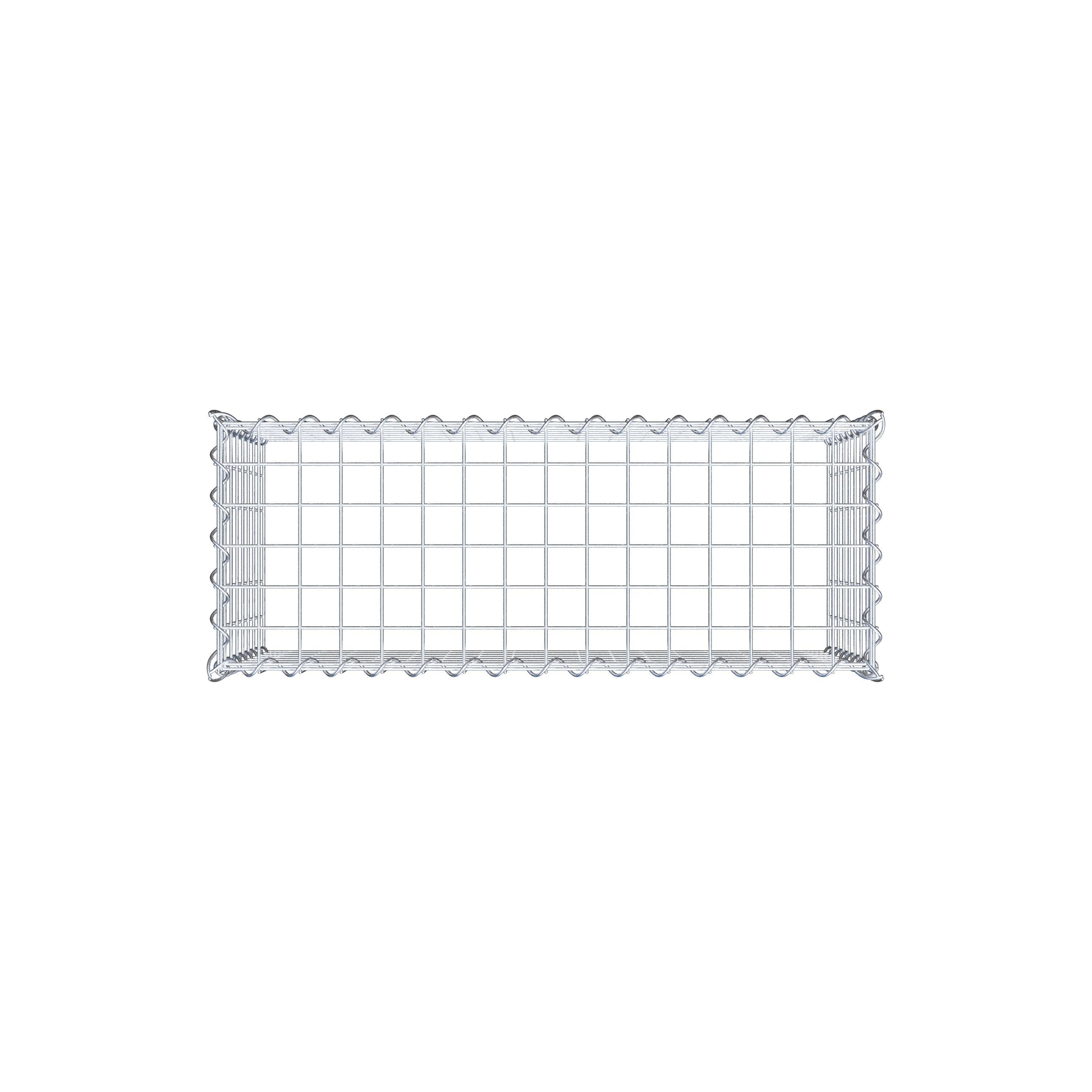 Gabion sur toile type 3 80 cm x 40 cm x 30 cm (L x H x P), maille 5 cm x 5 cm, spirale