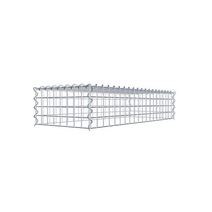 Grown-on gabion type 3 100 cm x 20 cm x 40 cm (L x H x D), mesh size 5 cm x 5 cm, spiral