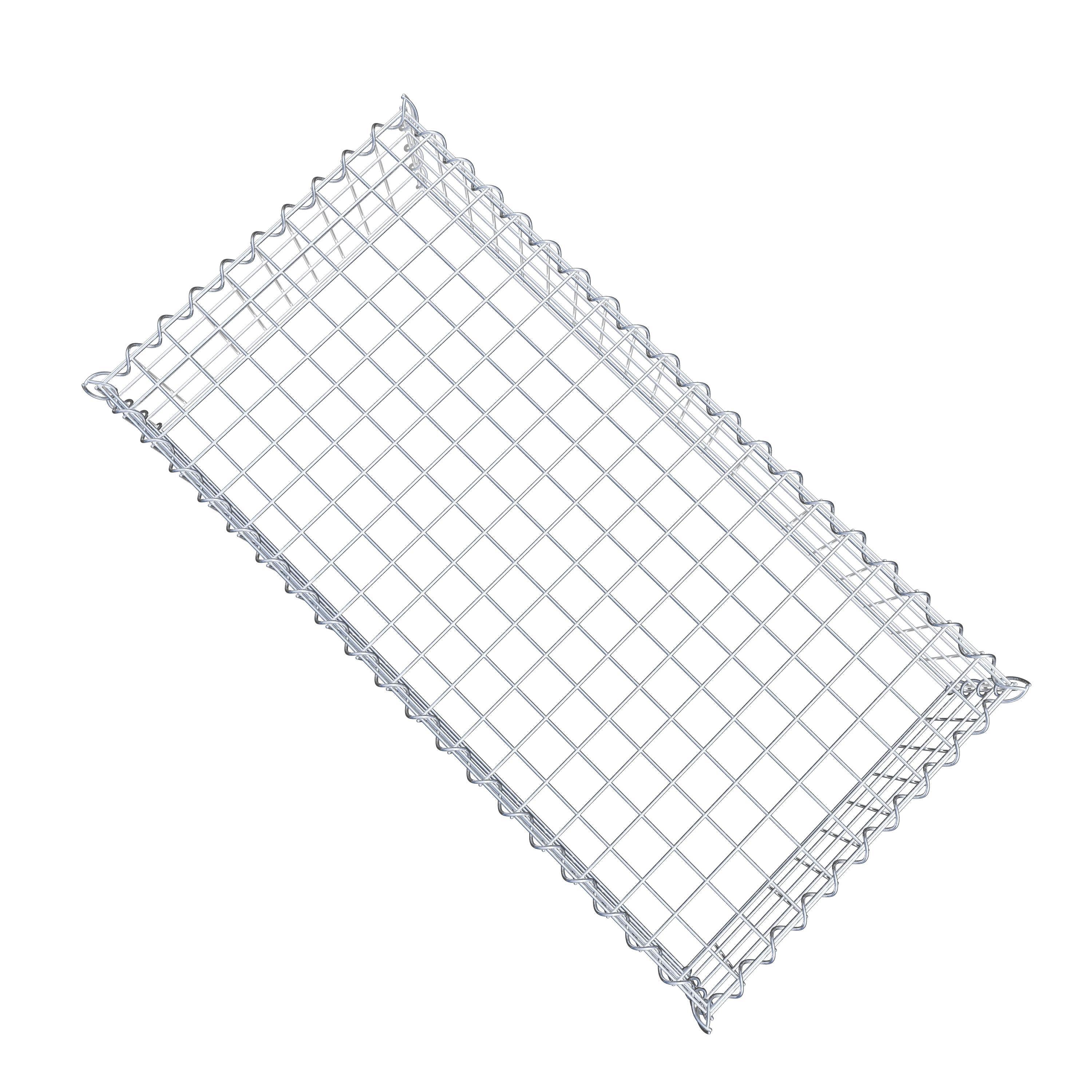 Gabion sur toile type 3 100 cm x 20 cm x 50 cm (L x H x P), maille 5 cm x 5 cm, spirale