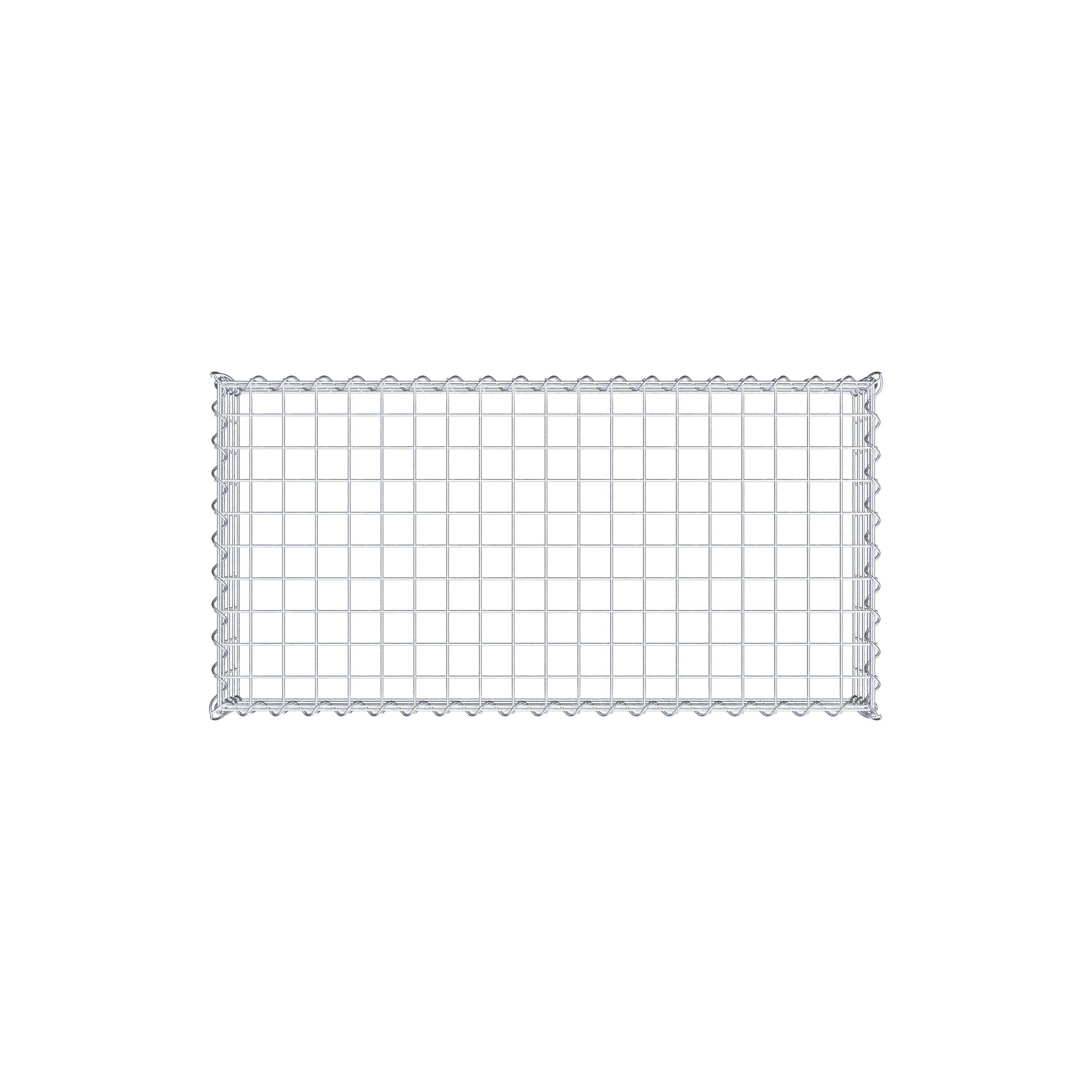 Gabion sur toile type 3 100 cm x 20 cm x 50 cm (L x H x P), maille 5 cm x 5 cm, spirale