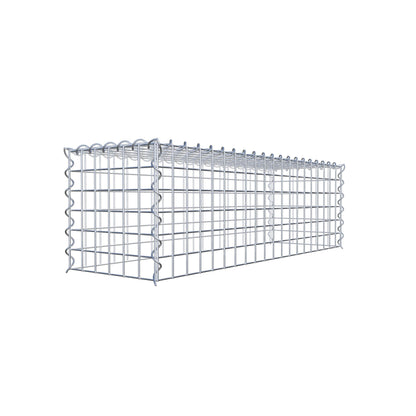 Gabion rapporté type 3 100 cm x 30 cm x 30 cm (L x H x P), mailles 5 cm x 5 cm, spirale