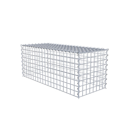 Extra gabion typ 3 100 cm x 40 cm x 40 cm (L x H x D), maskstorlek 5 cm x 5 cm, spiral