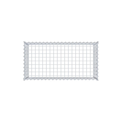 Grown-on gabion type 3 100 cm x 40 cm x 50 cm (L x H x D), mesh size 5 cm x 5 cm, spiral