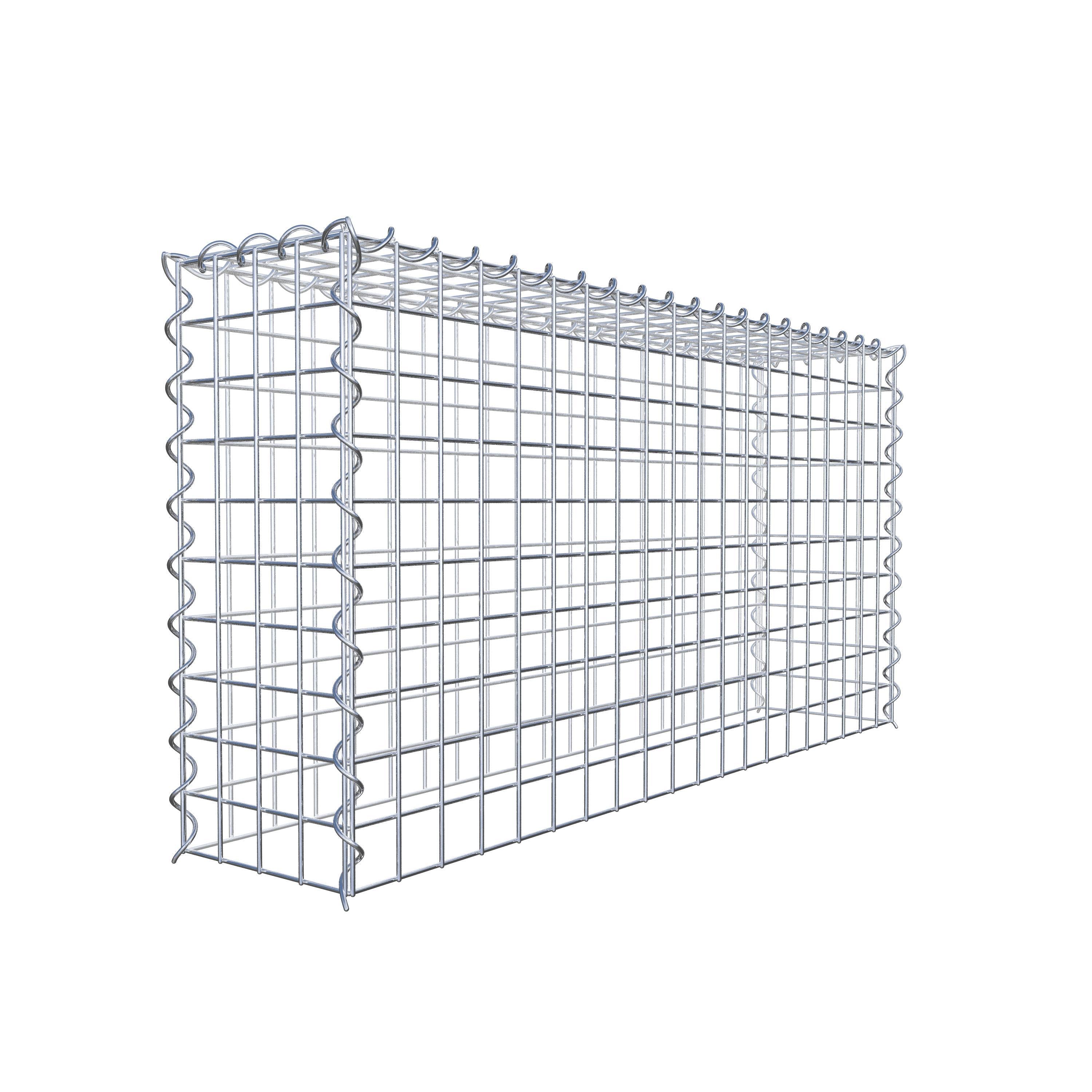 Gabion sur toile type 3 100 cm x 50 cm x 20 cm (L x H x P), maille 5 cm x 5 cm, spirale