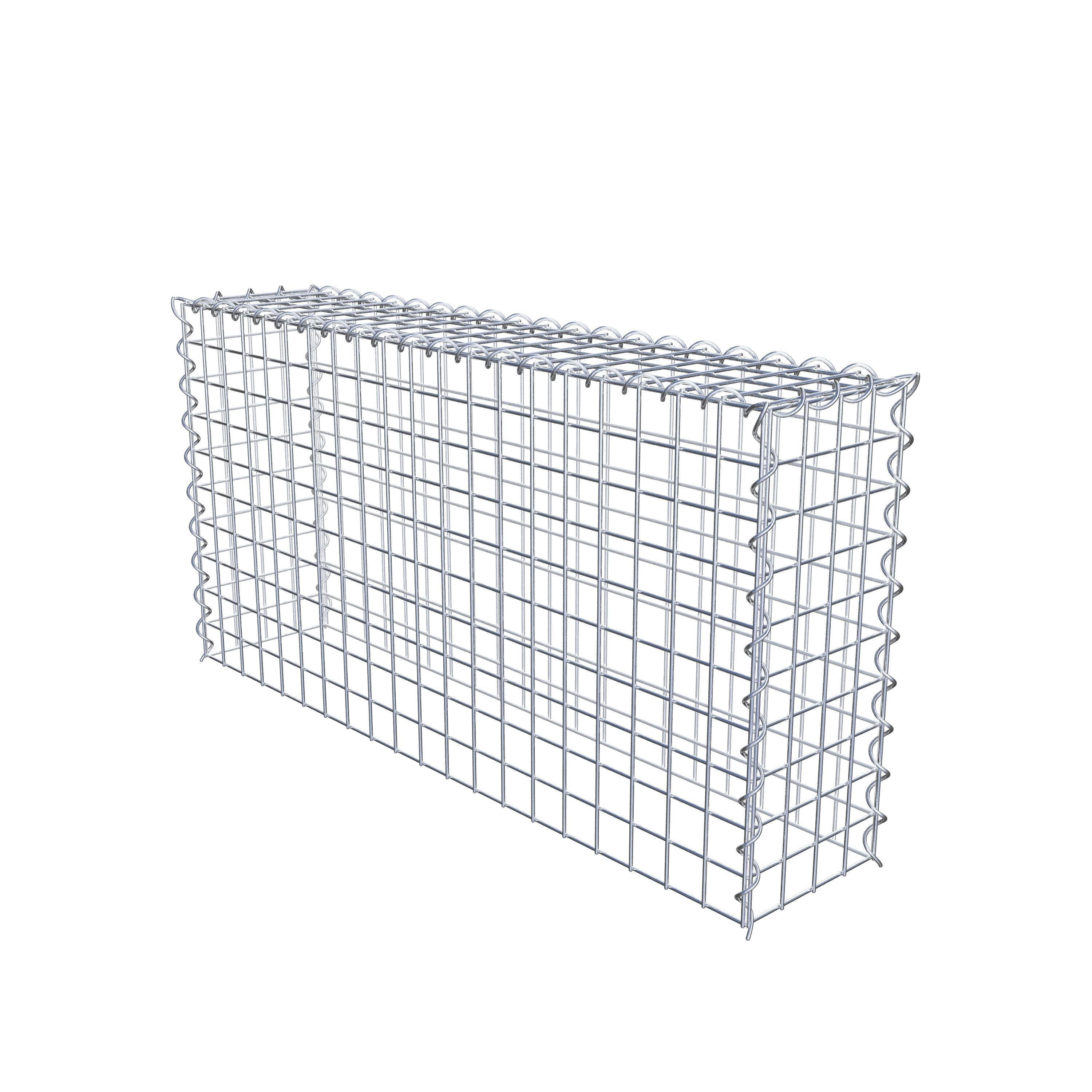 Gabion sur toile type 3 100 cm x 50 cm x 20 cm (L x H x P), maille 5 cm x 5 cm, spirale