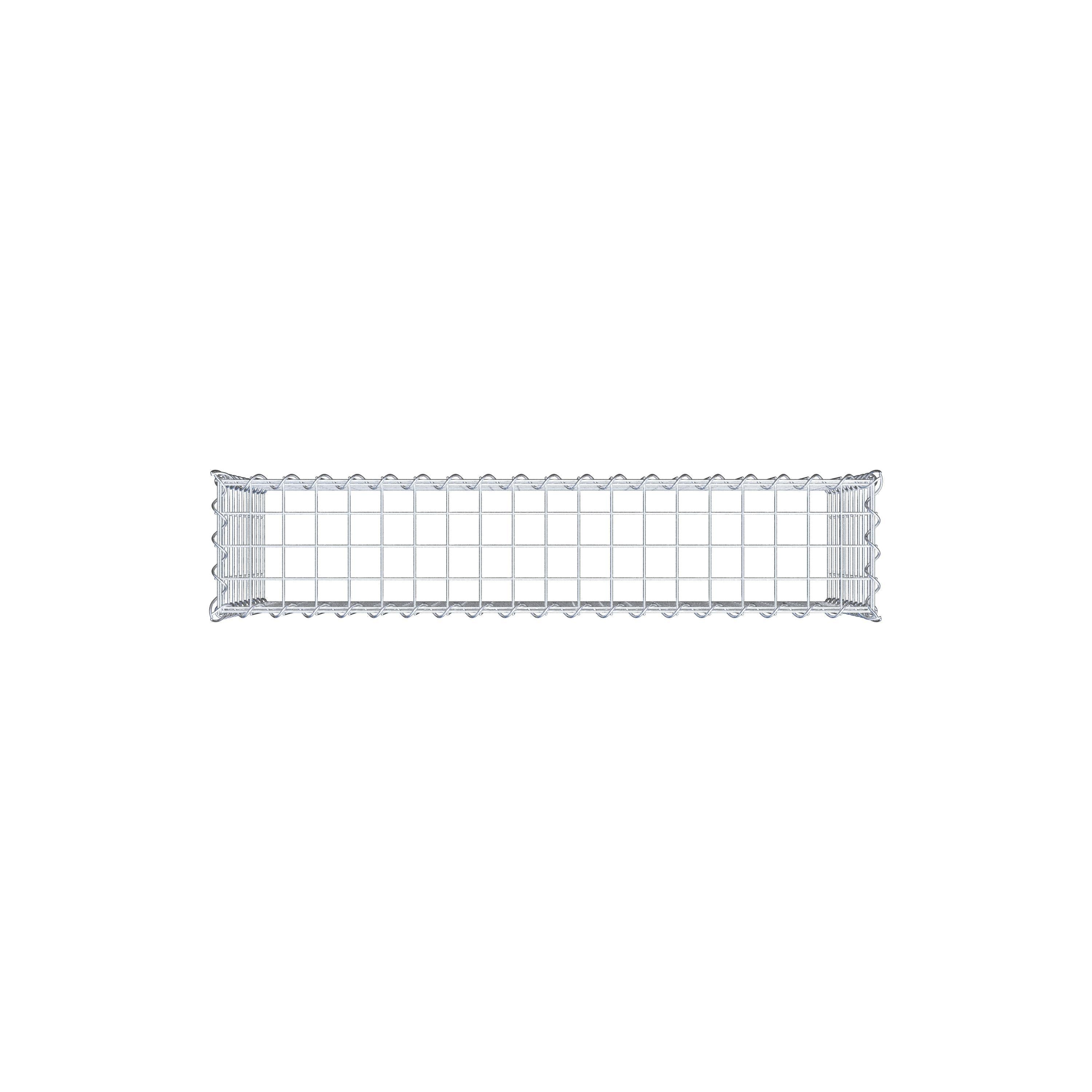 Gabion sur toile type 3 100 cm x 50 cm x 20 cm (L x H x P), maille 5 cm x 5 cm, spirale