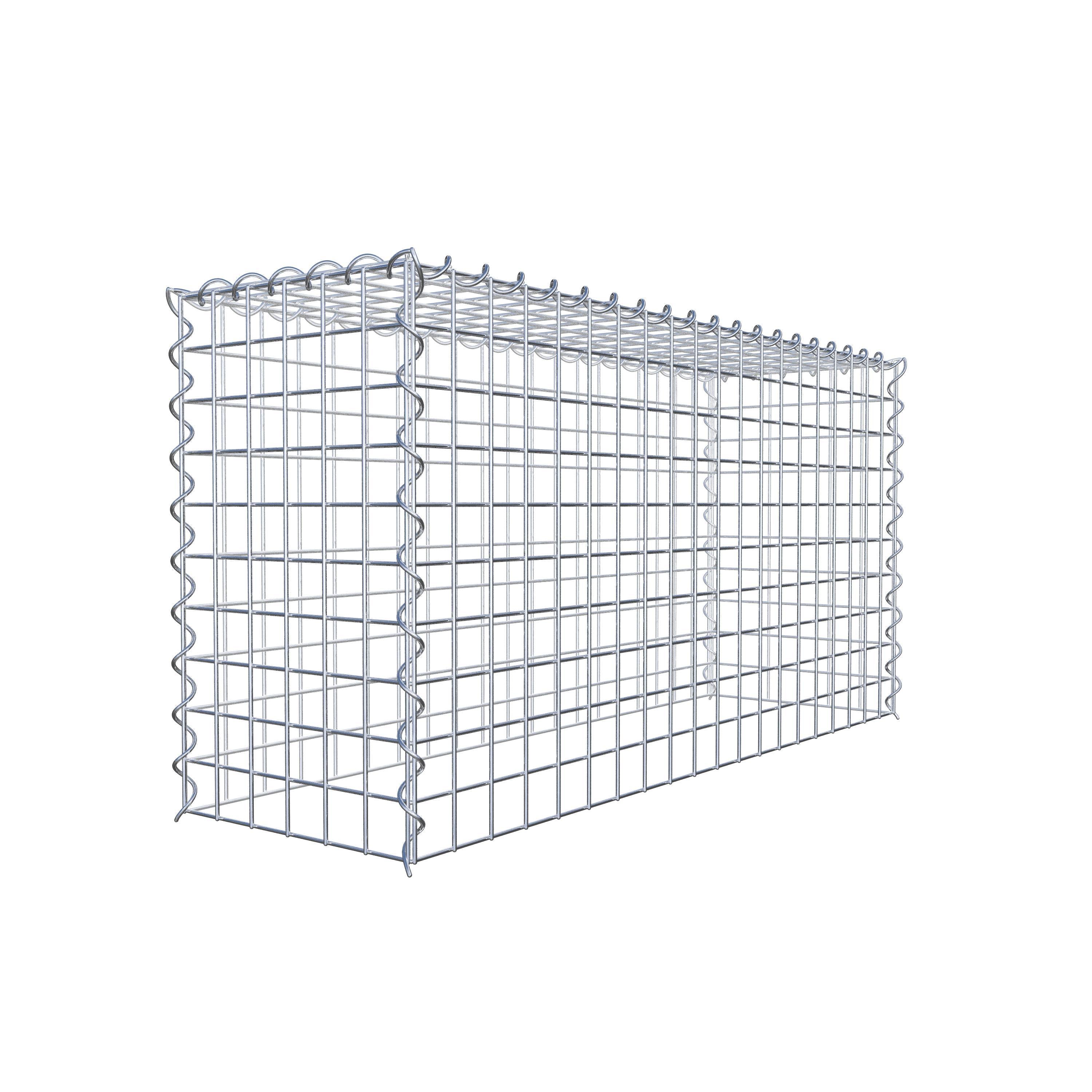 Anbaugabione Typ 3 100 cm x 50 cm x 30 cm (L x H x T), Maschenweite 5 cm x 5 cm, Spirale