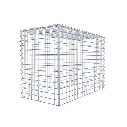 Grown-on gabion type 3 100 cm x 70 cm x 50 cm (L x H x D), mesh size 5 cm x 5 cm, spiral