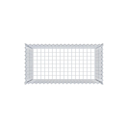 Grown-on gabion type 3 100 cm x 70 cm x 50 cm (L x H x D), mesh size 5 cm x 5 cm, spiral