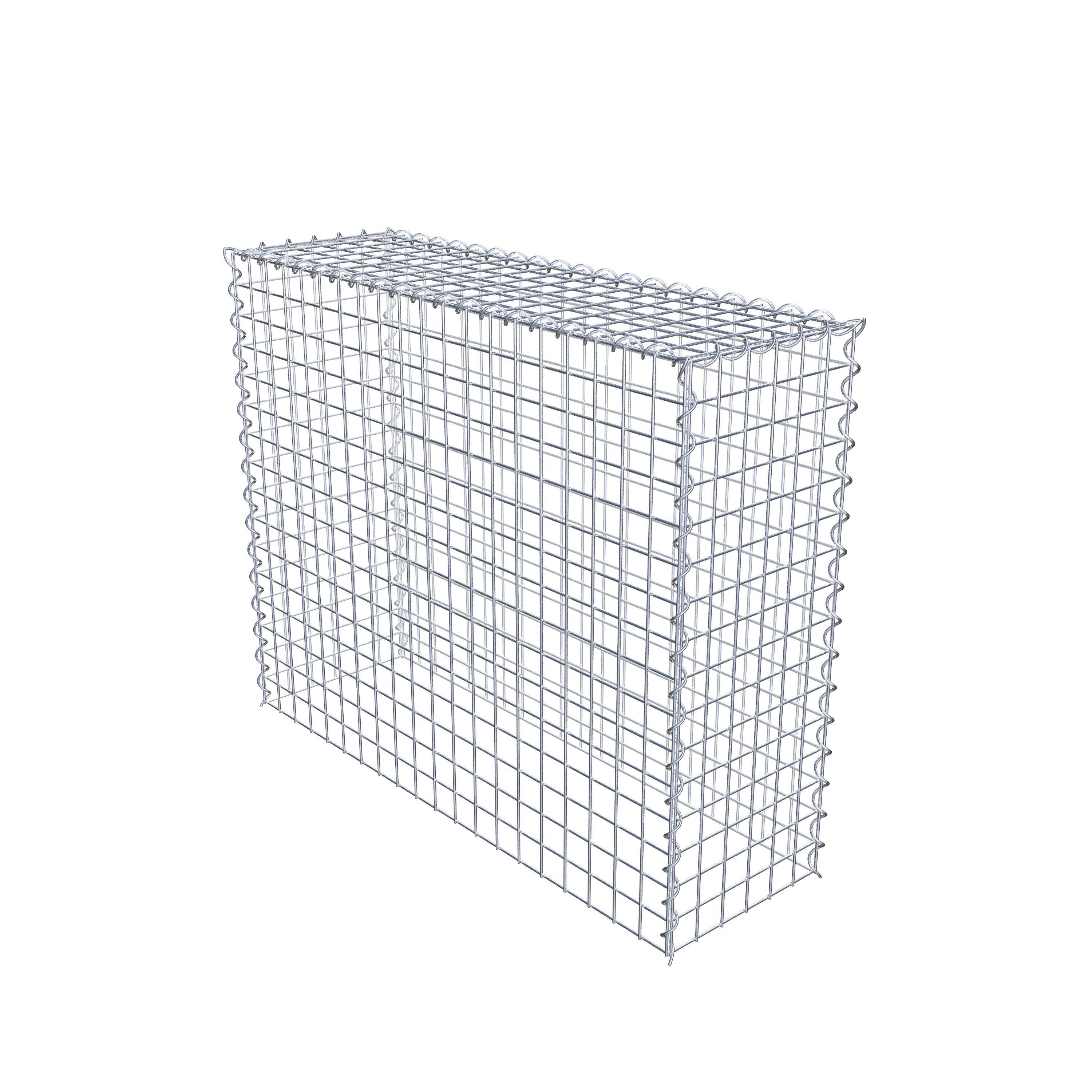 Gabion sur toile type 3 100 cm x 80 cm x 30 cm (L x H x P), maille 5 cm x 5 cm, spirale