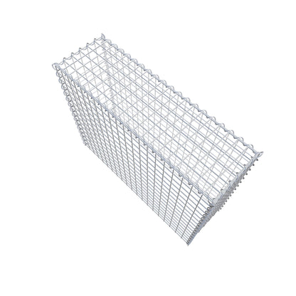 Gabion rapporté type 3 100 cm x 80 cm x 30 cm (L x H x P), mailles 5 cm x 5 cm, spirale
